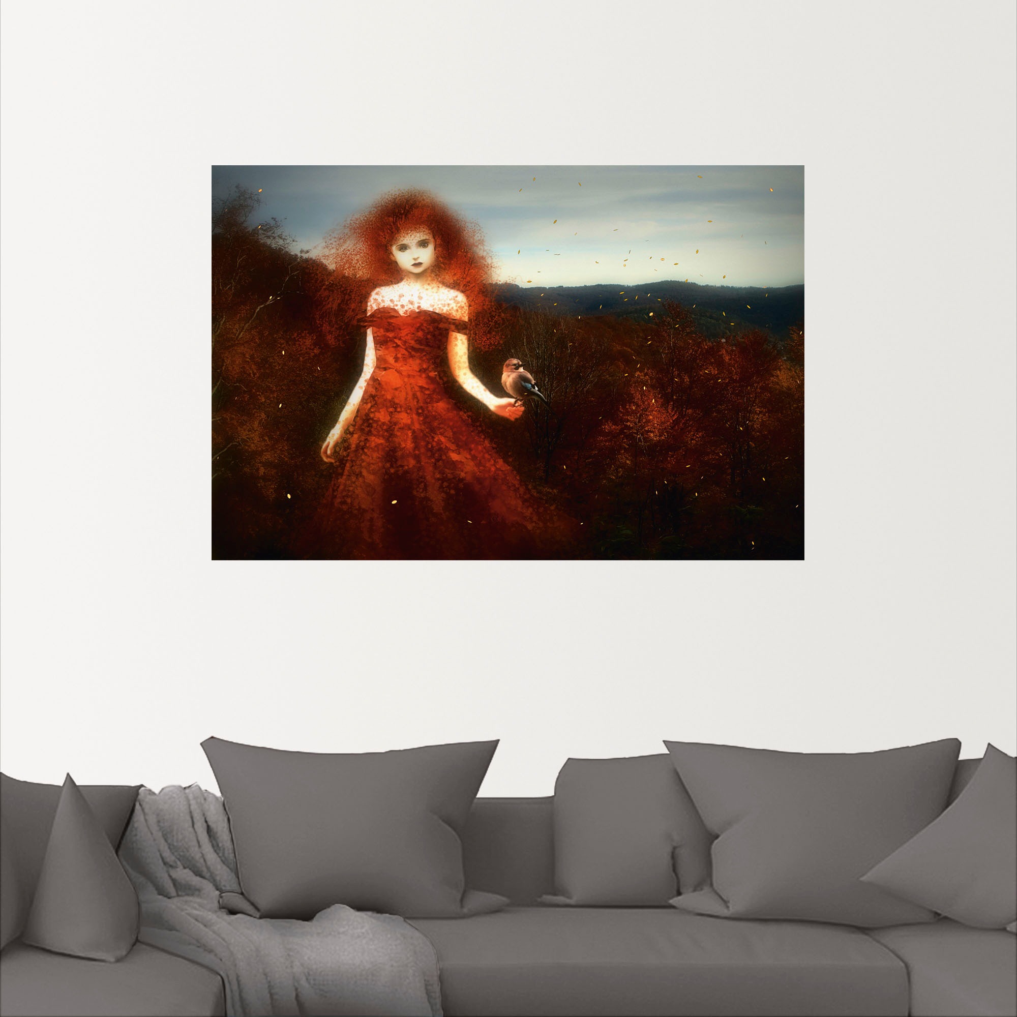 Artland Wandbild »Holla die Waldfee«, Märchenbilder, (1 St.), als Alubild, Leinwandbild, Wandaufkleber oder Poster in versch. Größen
