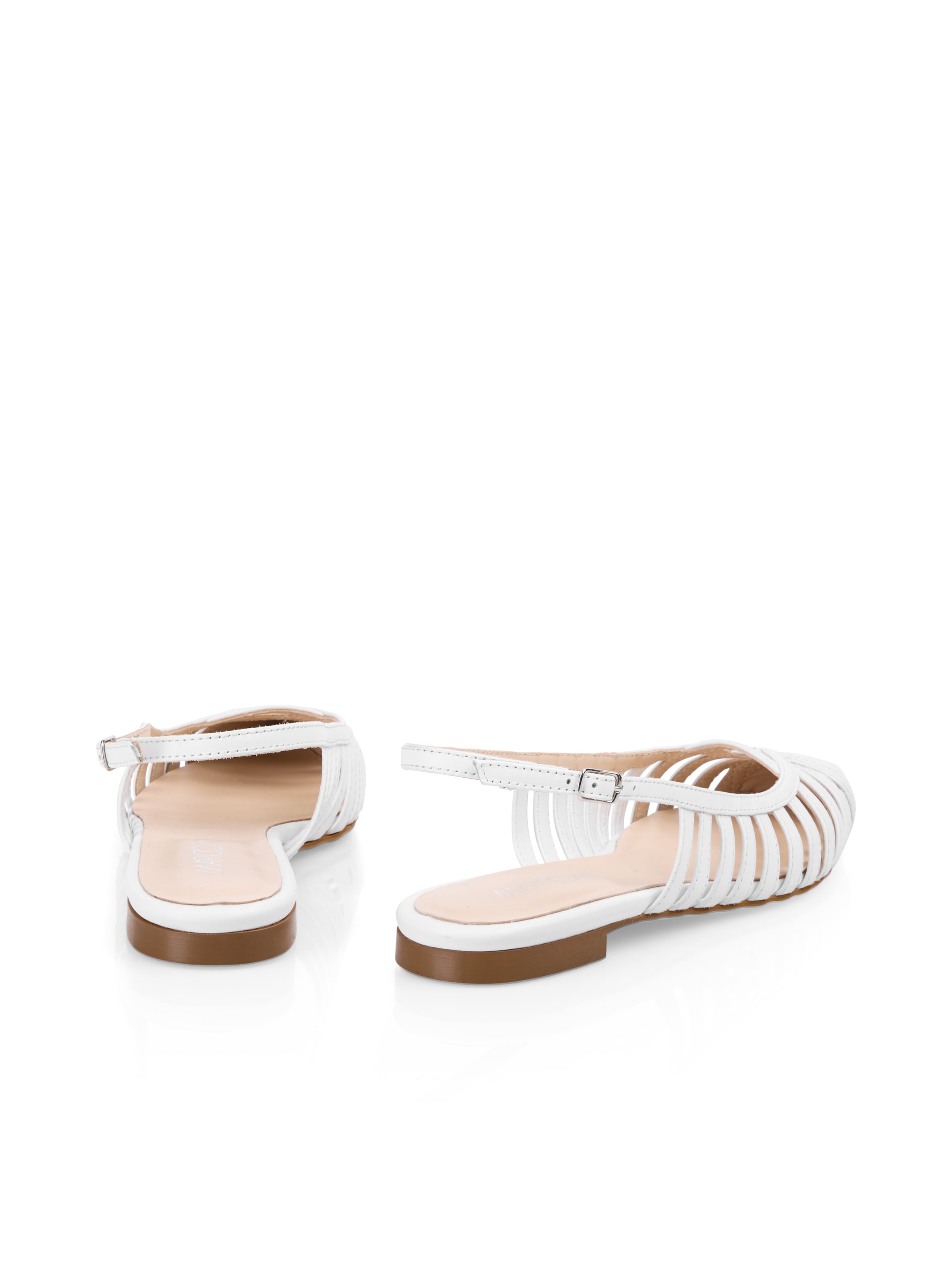 Marc Cain Slingpumps »"Trip to France"«, Brautschuh, Sling Sandale, Riemchensandale mit Blockabsatz