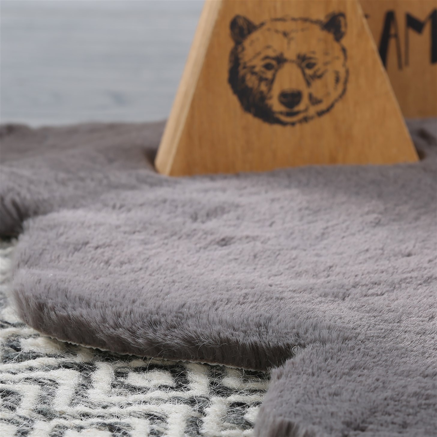 Kayoom Kinderteppich »Lille 863« Motivform 15 mm Höhe Kurzflor, Rabitt, weich flauschig, Schildkröte Kontur