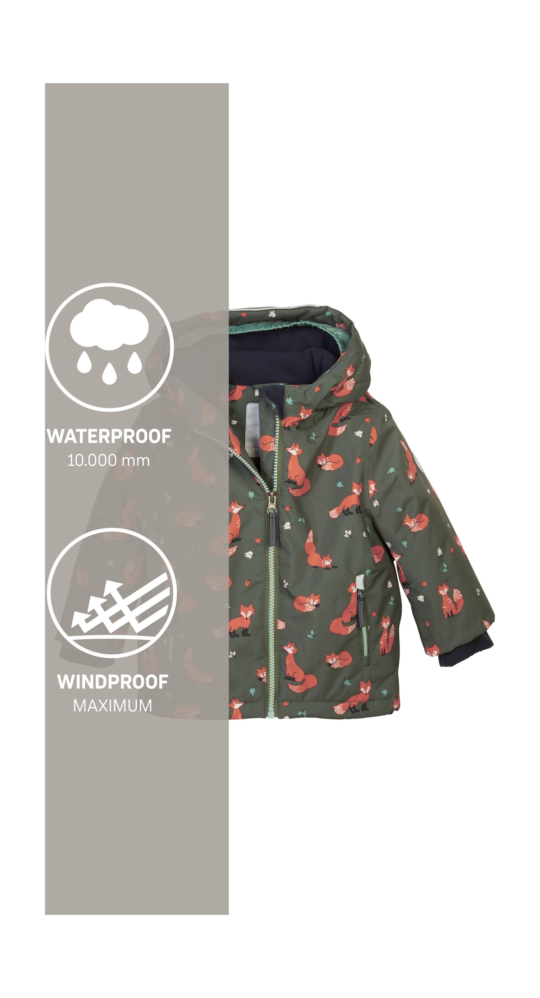 first instinct by killtec Skijacke »FISW 29 MNS SKI JCKT«, Wasserdichte Jacke mit verlängerbaren Ärmeln und stylischem Print