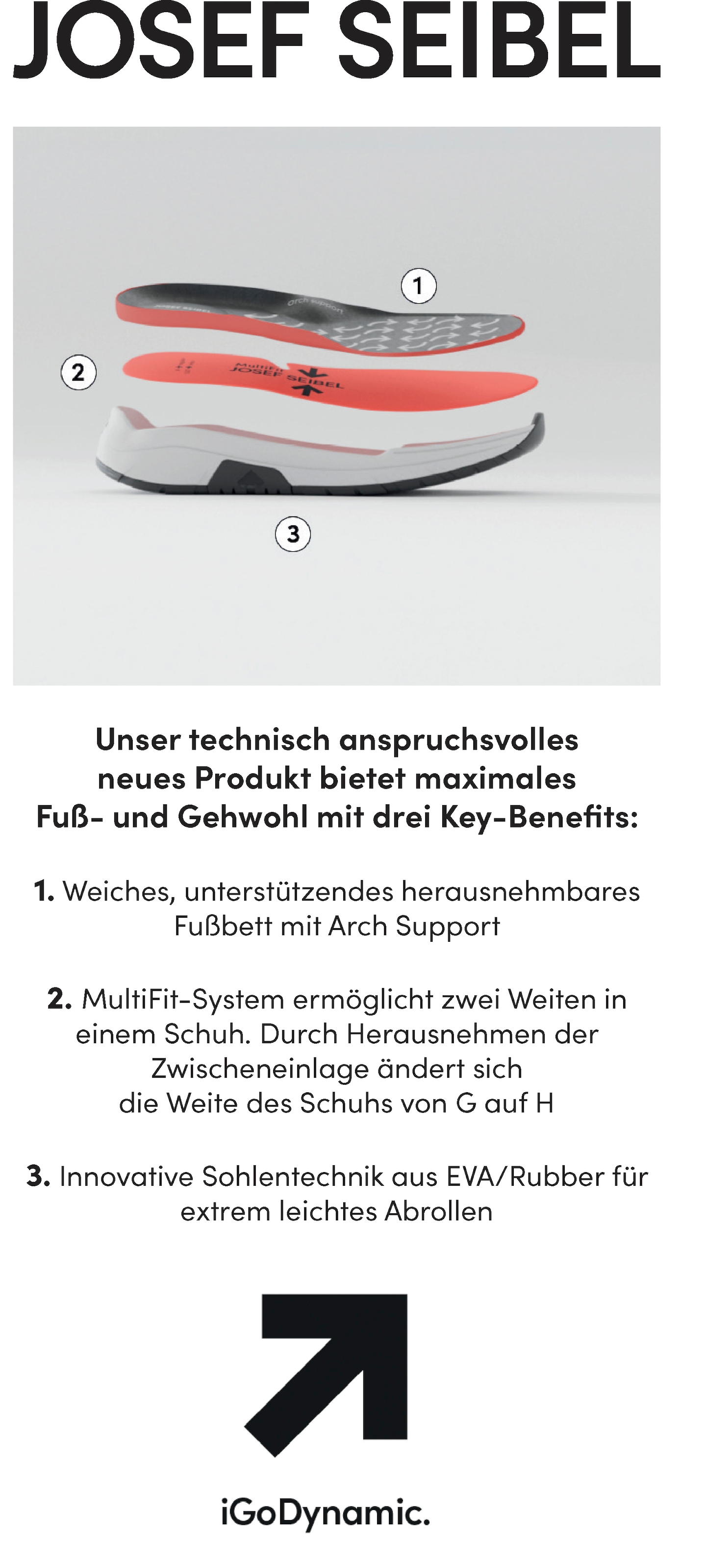 Josef Seibel Sneaker »Elli 06«, Trekkingschuh, Schnürboots, Komfortschuh mit Wechselfußbett