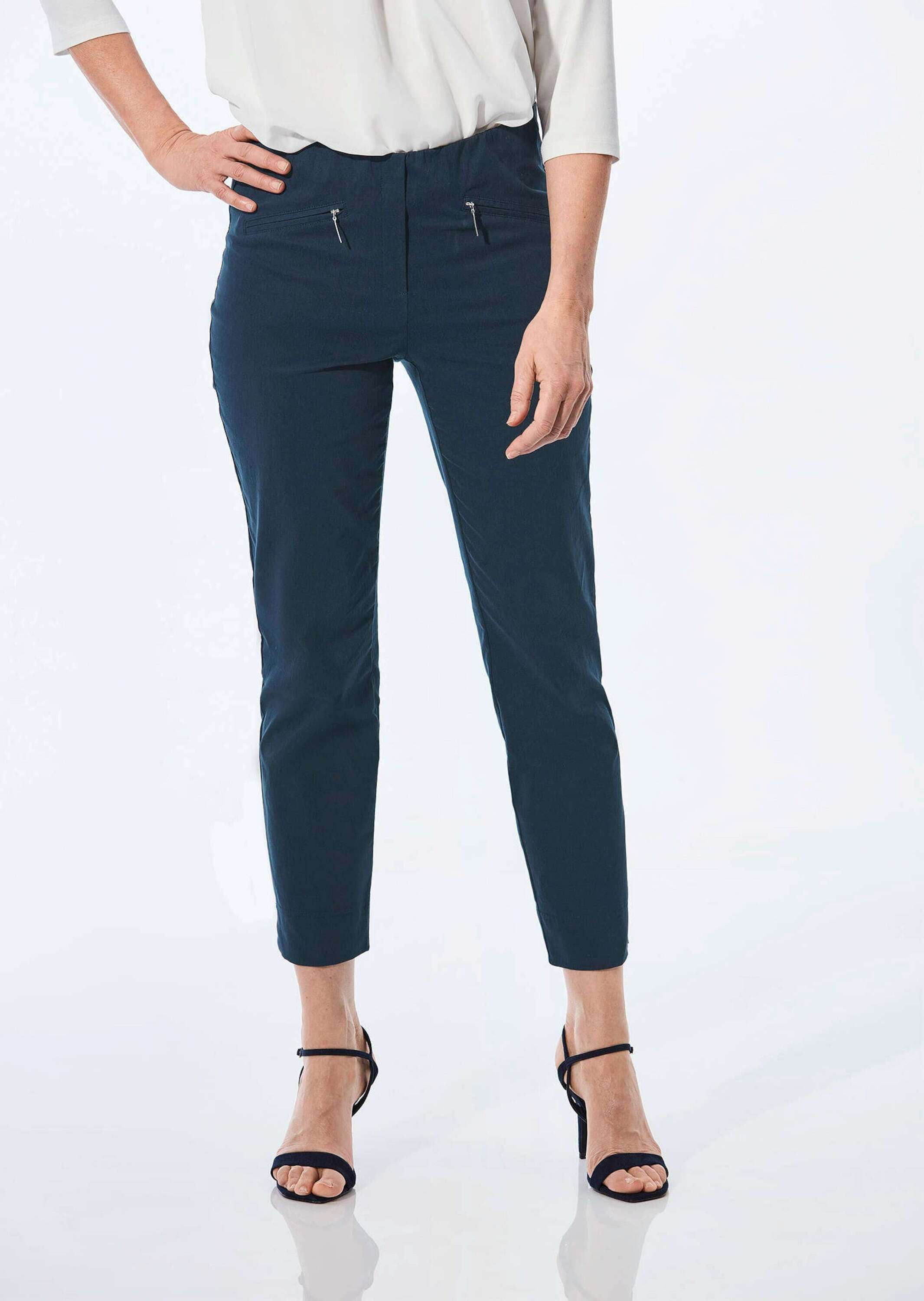GOLDNER 7/8-Hose »Kurzgröße Stretchhose LOUISA, dehnbar & mit Taschen«