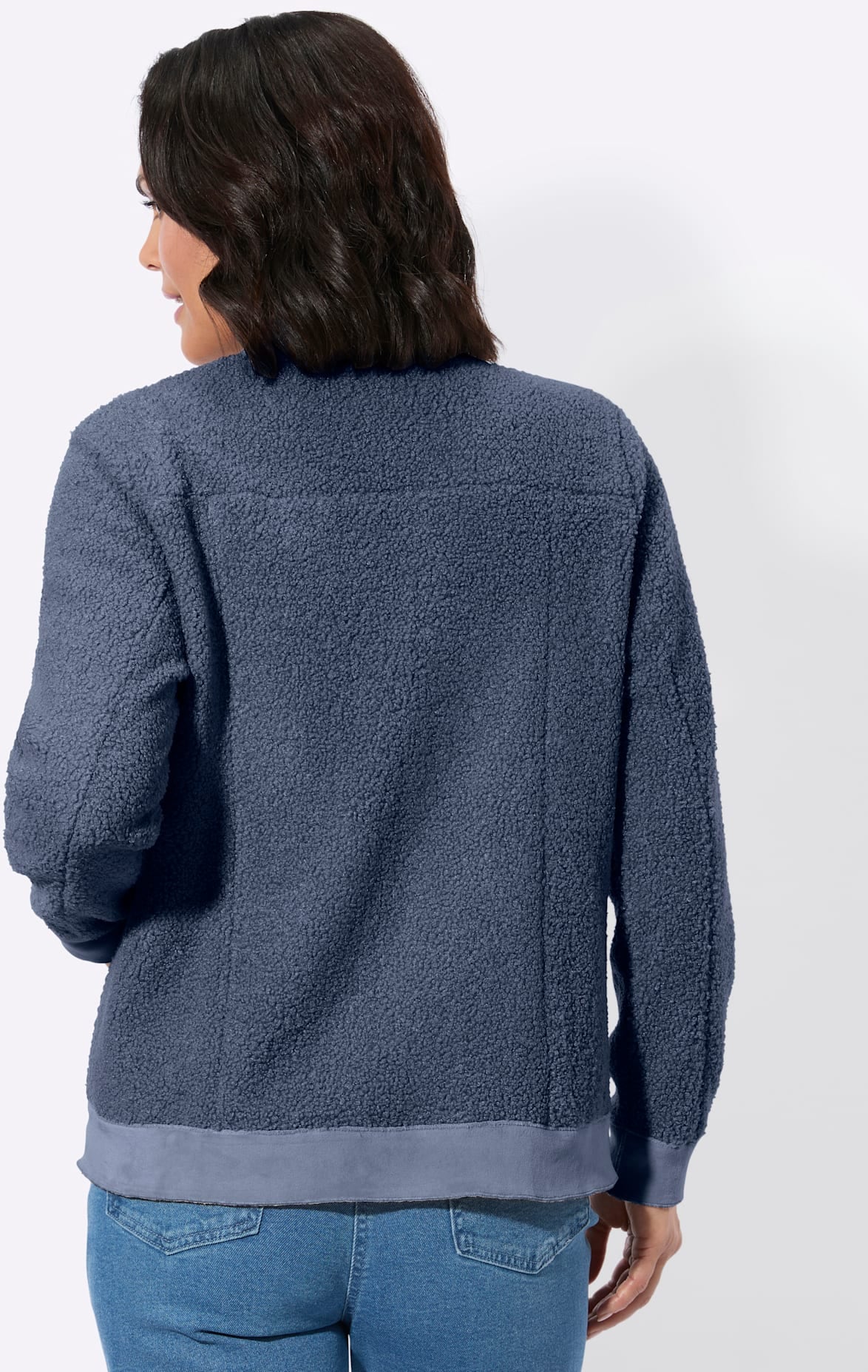 Casual Looks Bouclèjacke ohne Kapuze