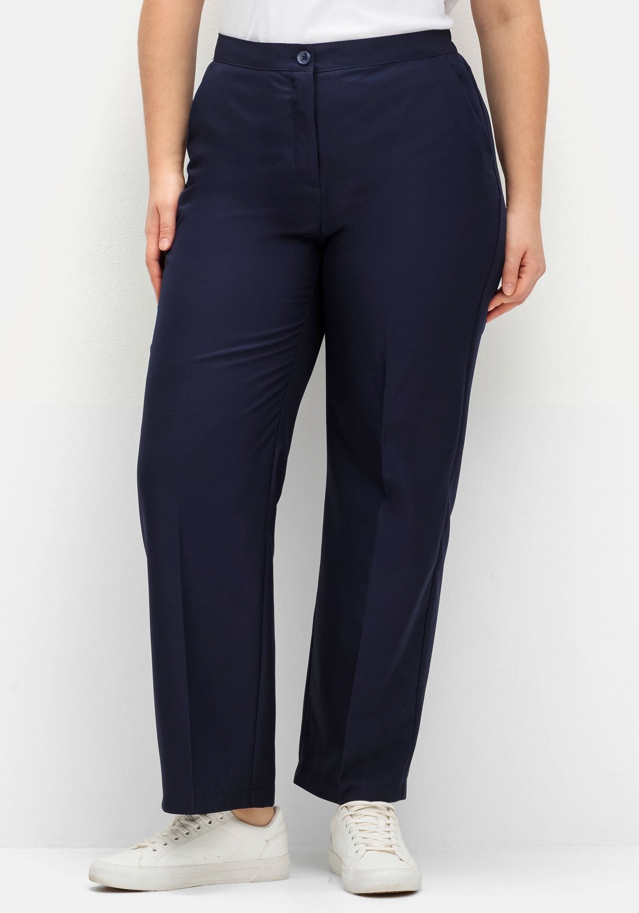 Sheego Bügelfaltenhose »Hose in gerader Form«