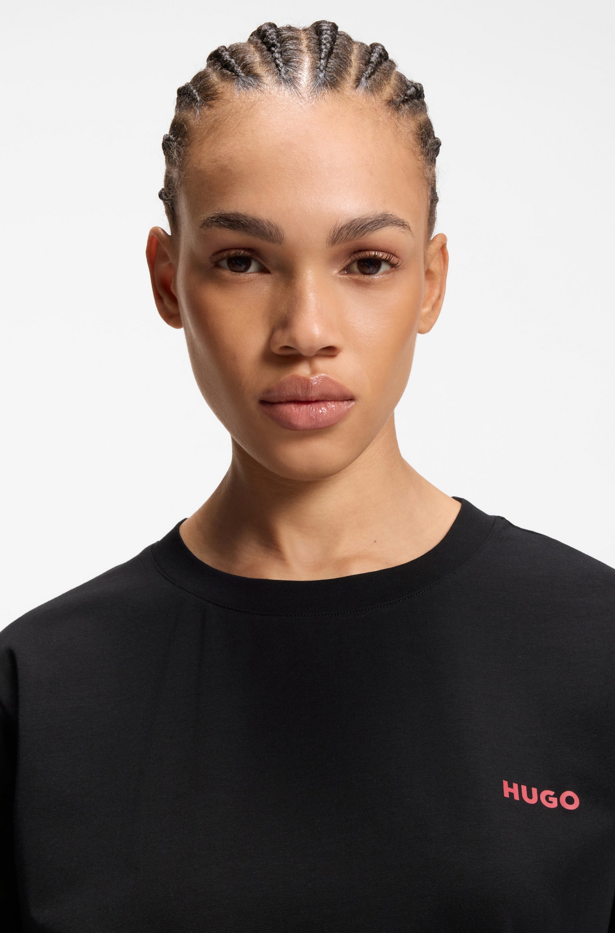 HUGO Underwear T-Shirt mit rundem Ausschnitt, regular fit, toniges Markenlogo