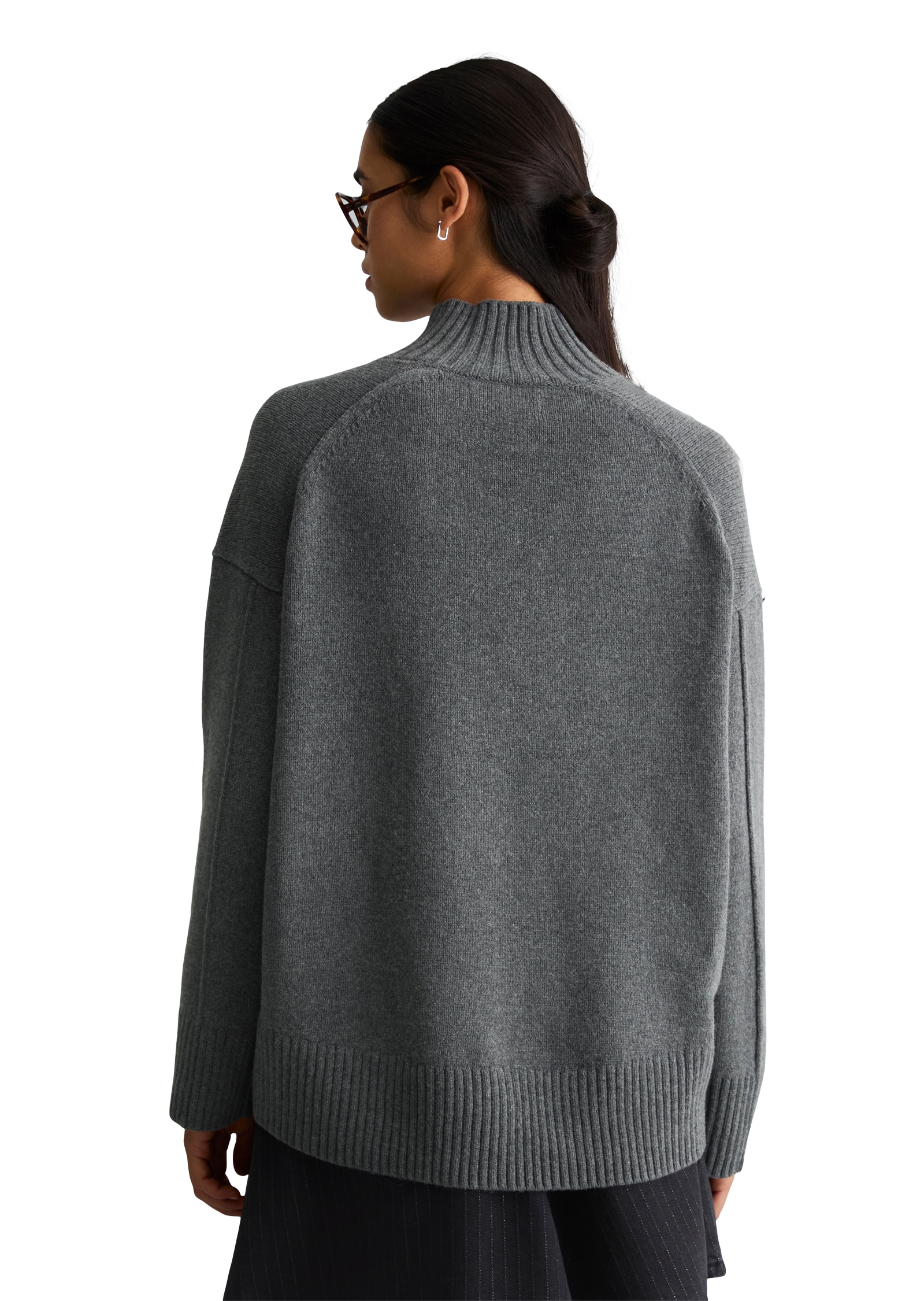 Marc O'Polo DENIM Stehkragenpullover »oversize aus weichem Wolle-Mix«