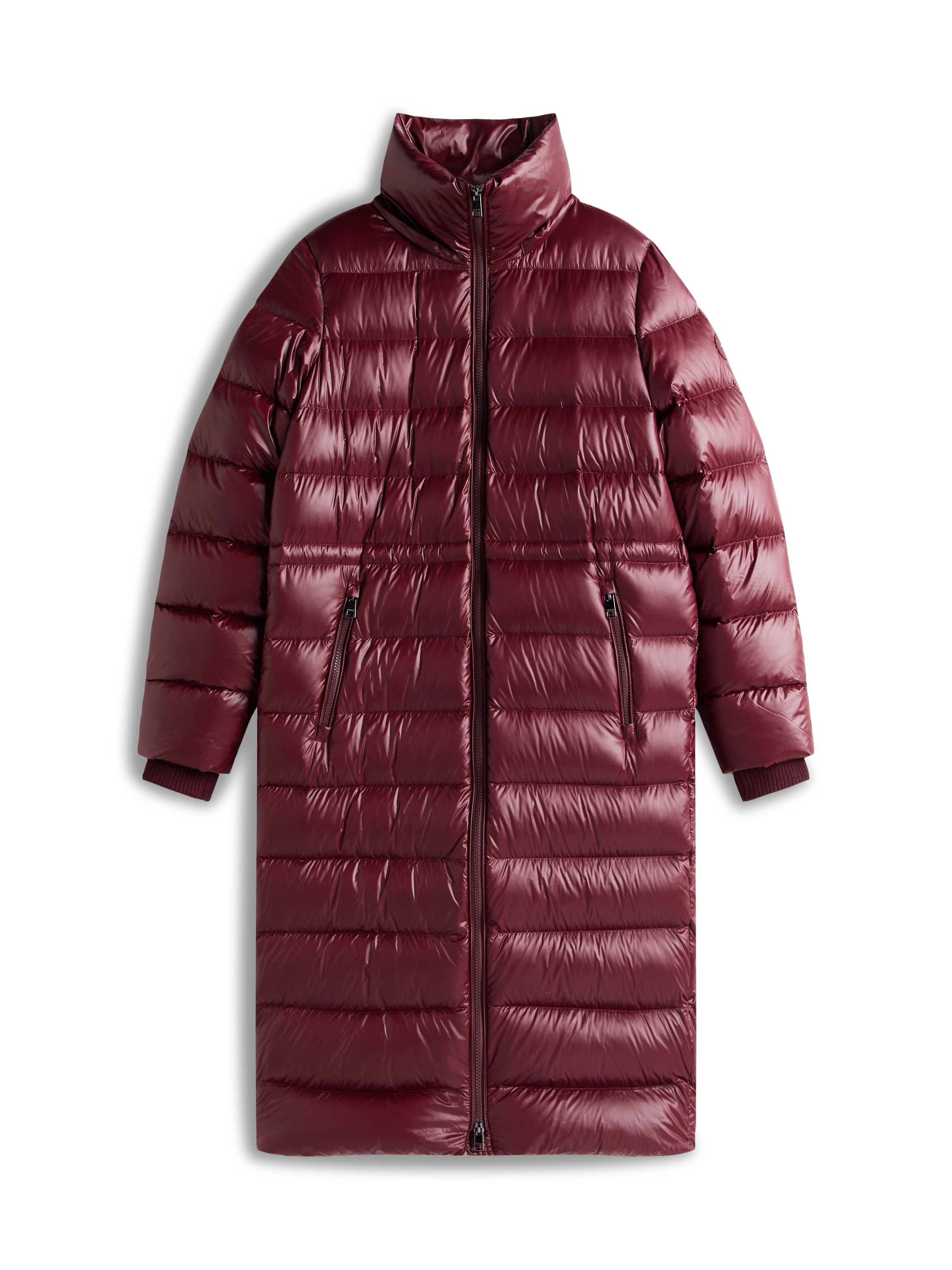 Tommy Hilfiger Steppmantel »GLOSS HW DOWN WAIST REG MAXI« in leicht glänzender Optik