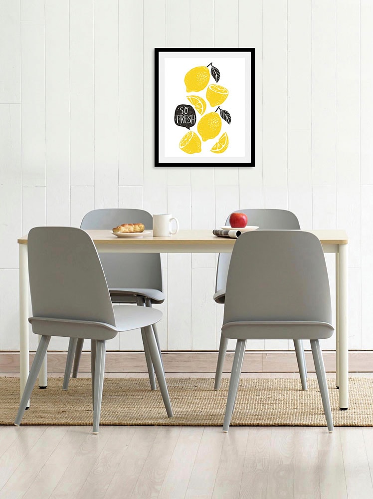 queence Bild »Enrico«, Obst-Obst Bilder-Essen-Lebensmittel-Kunst, (1 St.), gerahmt
