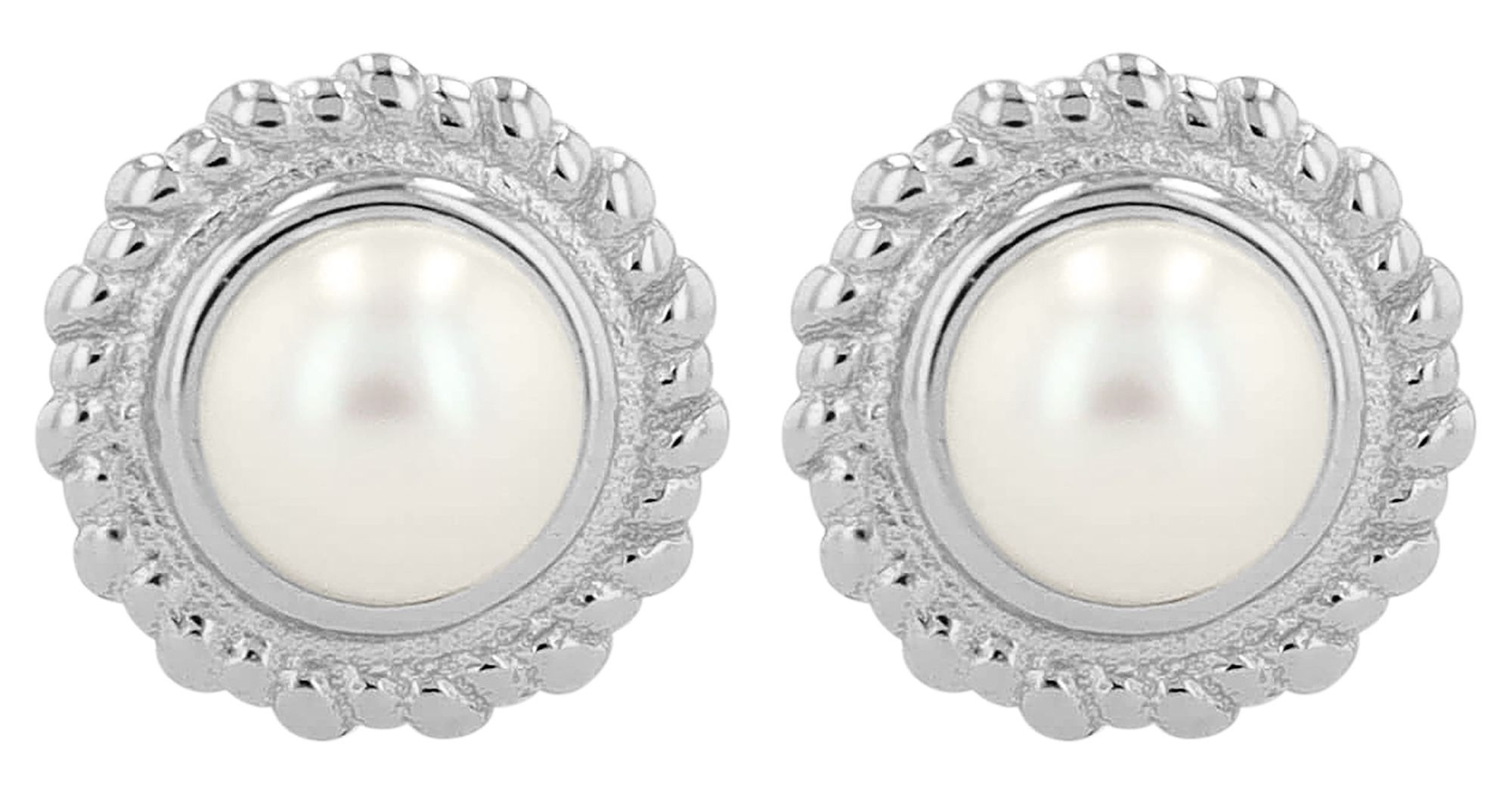 Adelia´s Paar Ohrstecker »Damen Ohrringe ¿ Ohrstecker aus 925 Silber mit Süßwasserperle«