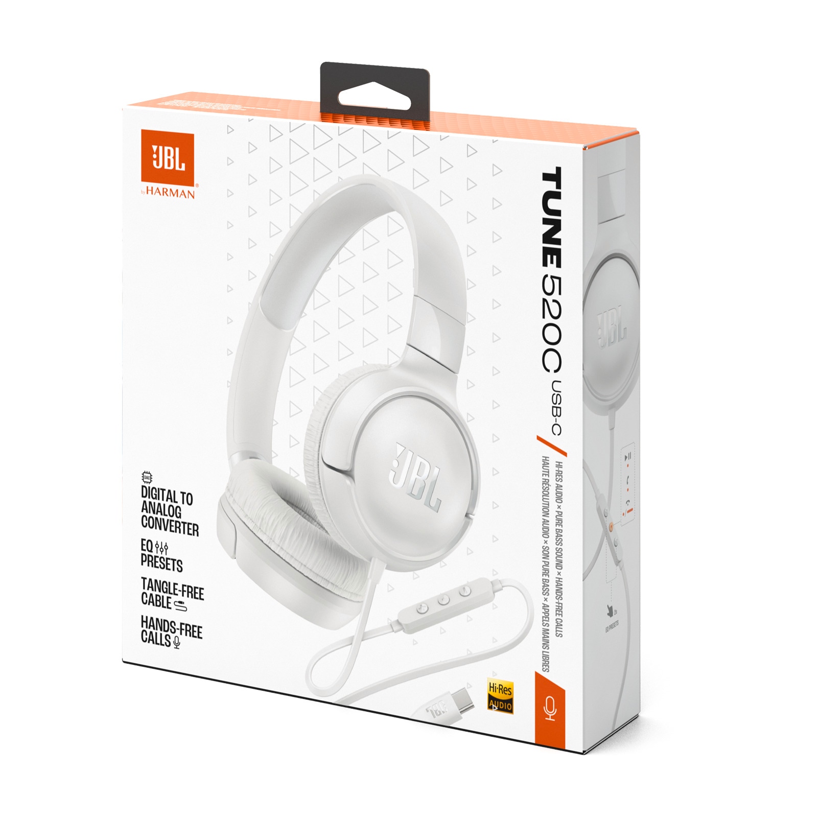 JBL Kopfhörer »Tune 520C USB-C kabelgebundener Hi-Res-On-Ear«