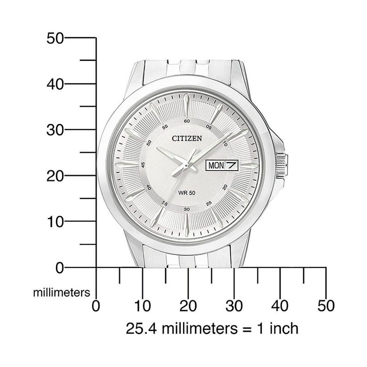 Citizen Quarzuhr, Armbanduhr, Herrenuhr, Damenuhr, Edelstahlarmband, Datum