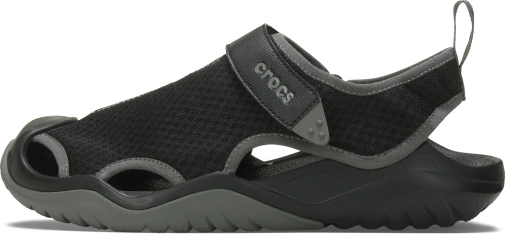 Crocs Sandale »Swiftwater Mesh Deck Sandal«, Badesandale, Sommerschuh mit Klettverschluss