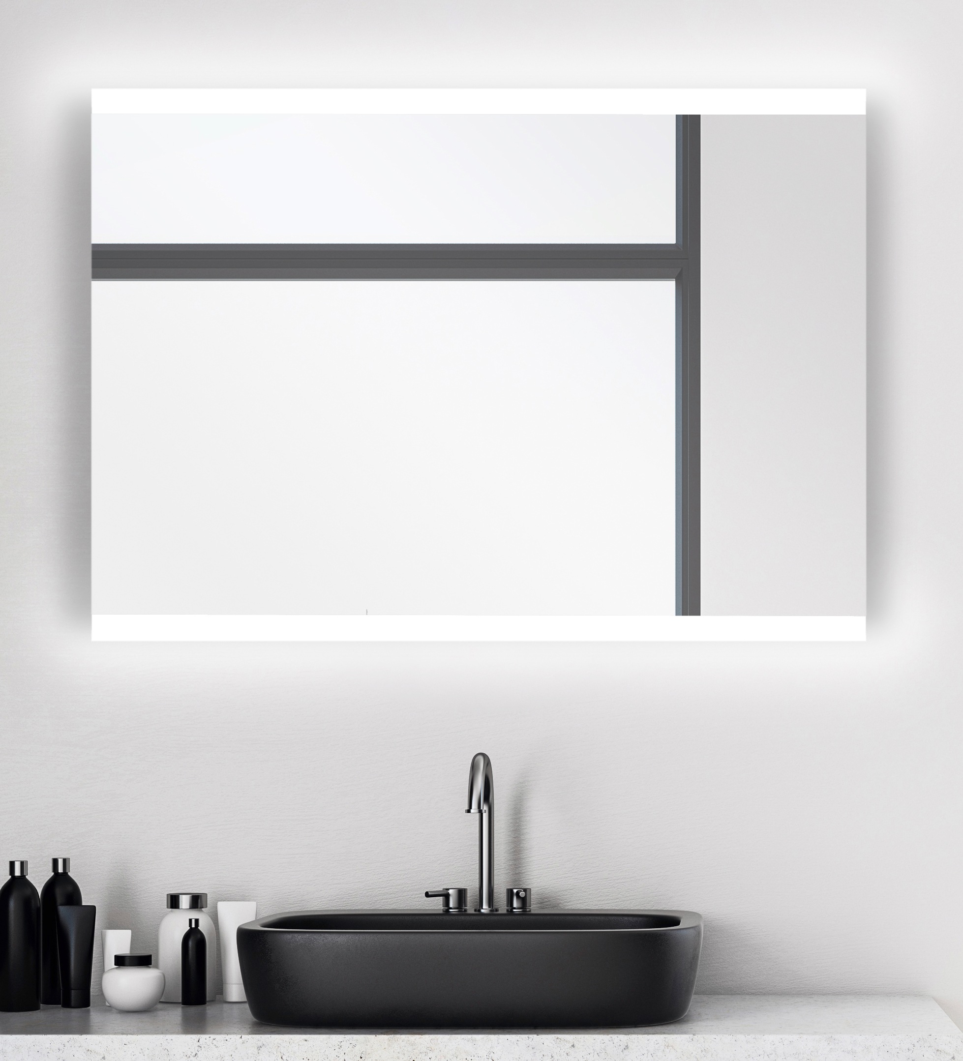 Talos Badspiegel »LOFT«, (Komplett-Set), BxH: 50x70 cm, energiesparend