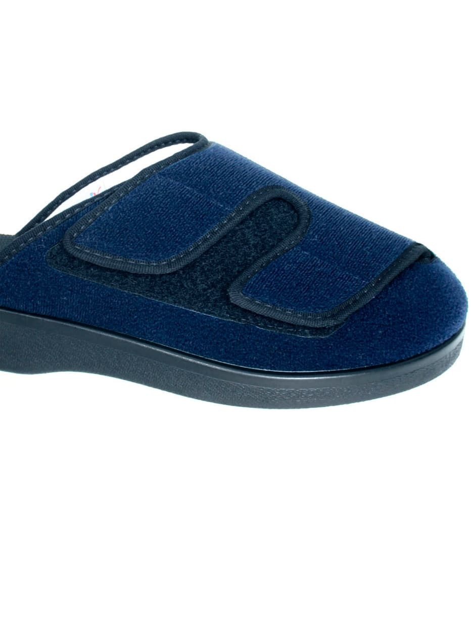 HerrenPantoffel in blau, Größe 36