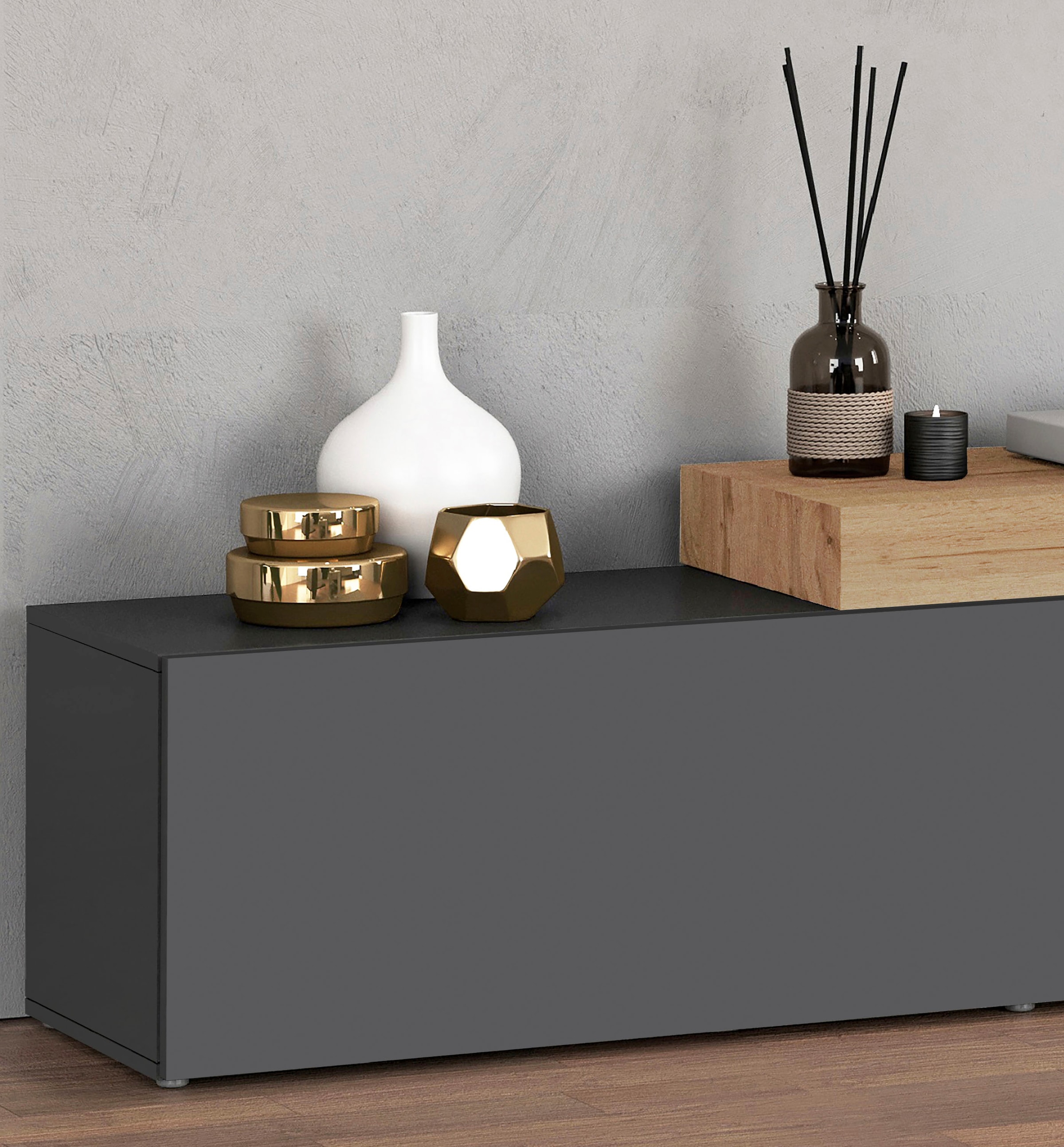 INOSIGN Wohnwand »Chronos Wohnwand, Medienwand, 5-er set« Set, 5 Stk. tlg.