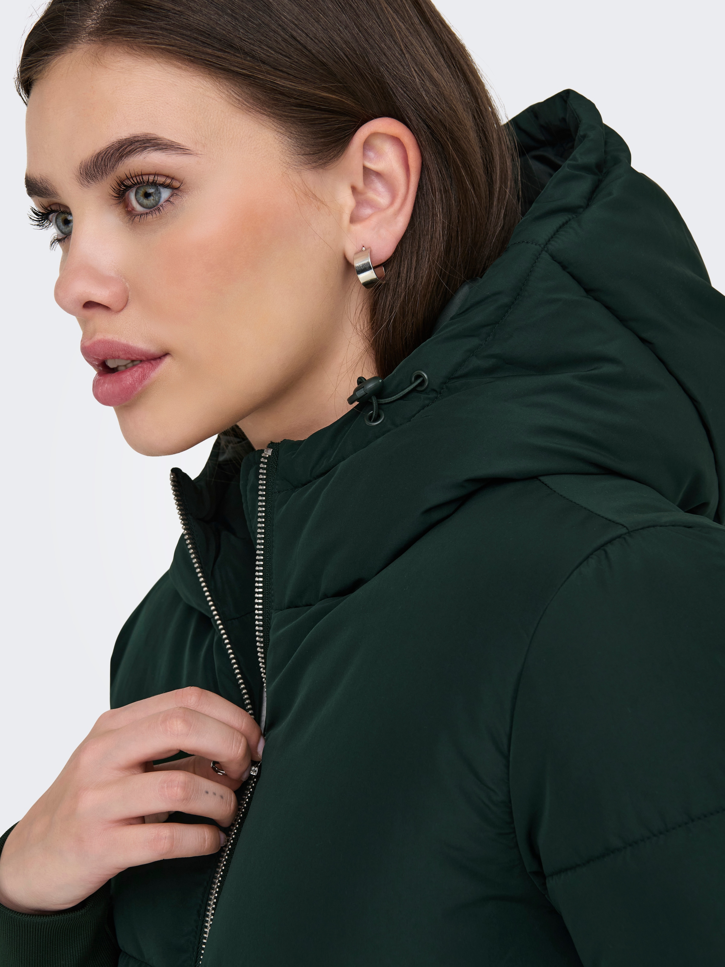 JDY Steppjacke »JDYNEWERICA LIFE SHORT HOOD JKT OTW NOOS«, mit Kapuze