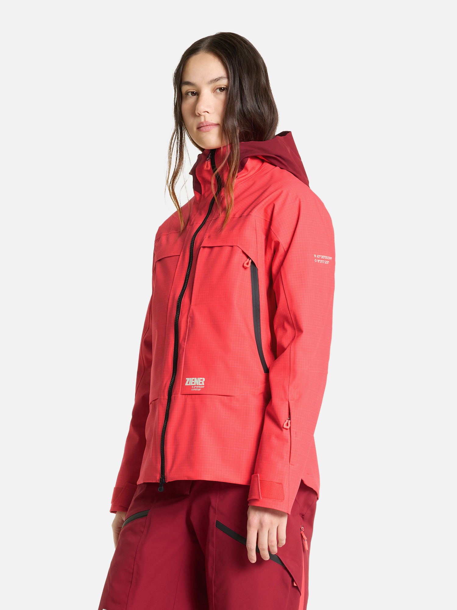 Ziener Skijacke »RAFINA-Z AQUASHIELD® DAMEN« wasser- u. winddicht, atmungsaktiv, unwattiert, Innenfutter aus Wolle