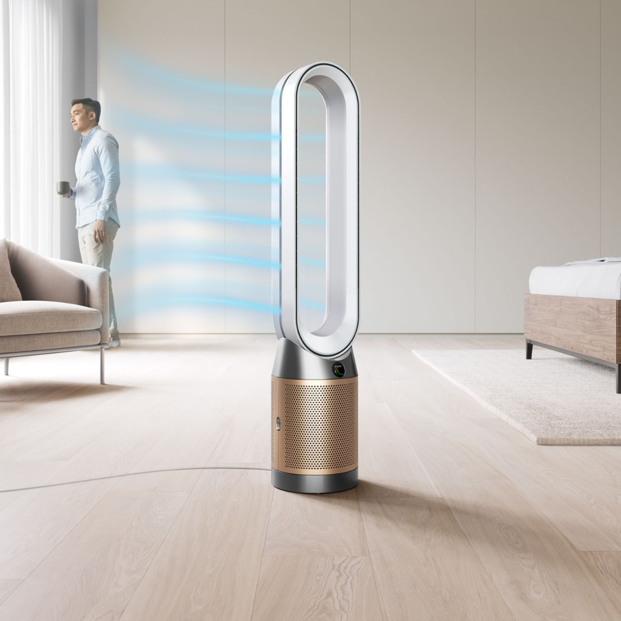 DYSON Luftreiniger »Dyson Purifier Cool™ PC2 De Nox (Weiß/Gold)«