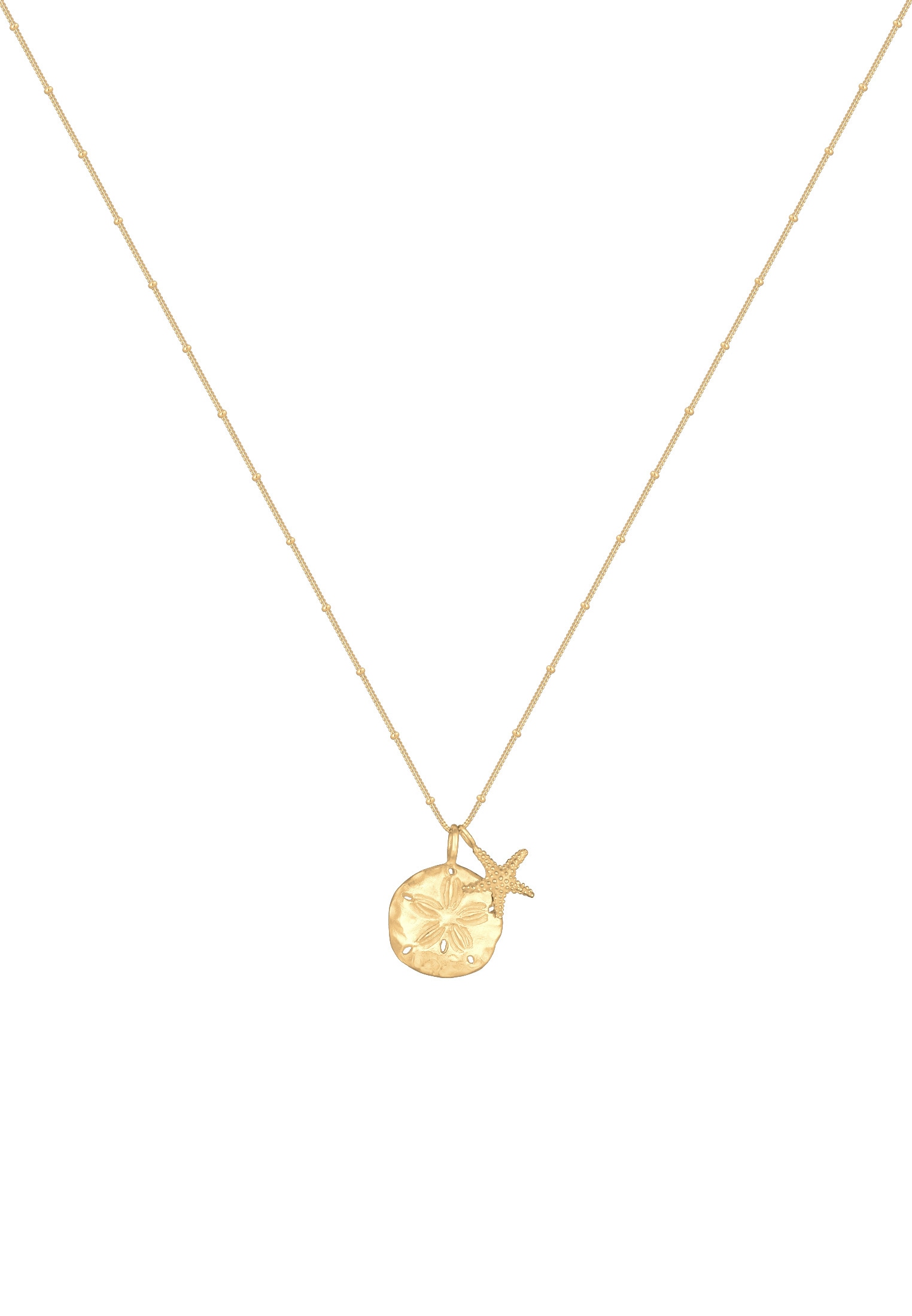 Elli Kette mit Anhänger »Halskette Blume Seestern Maritim 925 Sterling Silber«