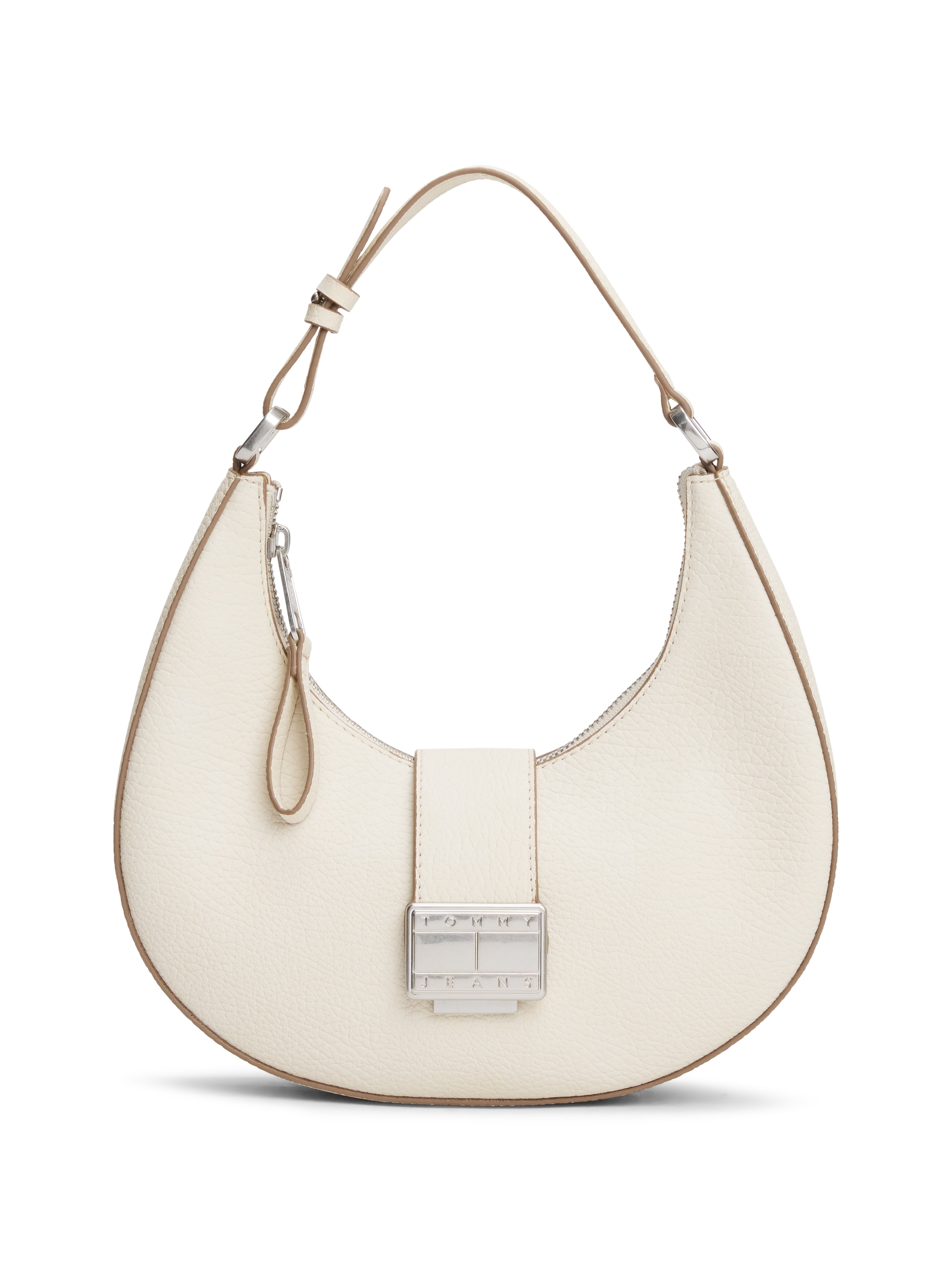 Tommy Jeans Schultertasche »TJW CRUSH SHOULDER BAG« , Damen Hobo, Umhängetasche, Tragetasche mit Logo-Schmuckelement