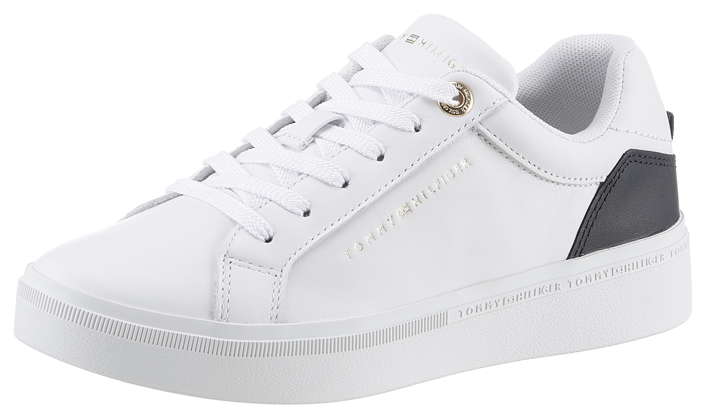 Plateausneaker »ELEVATED ESSENTIAL COURT SNEAKER«, mit Kontrastbesatz an der Ferse,...