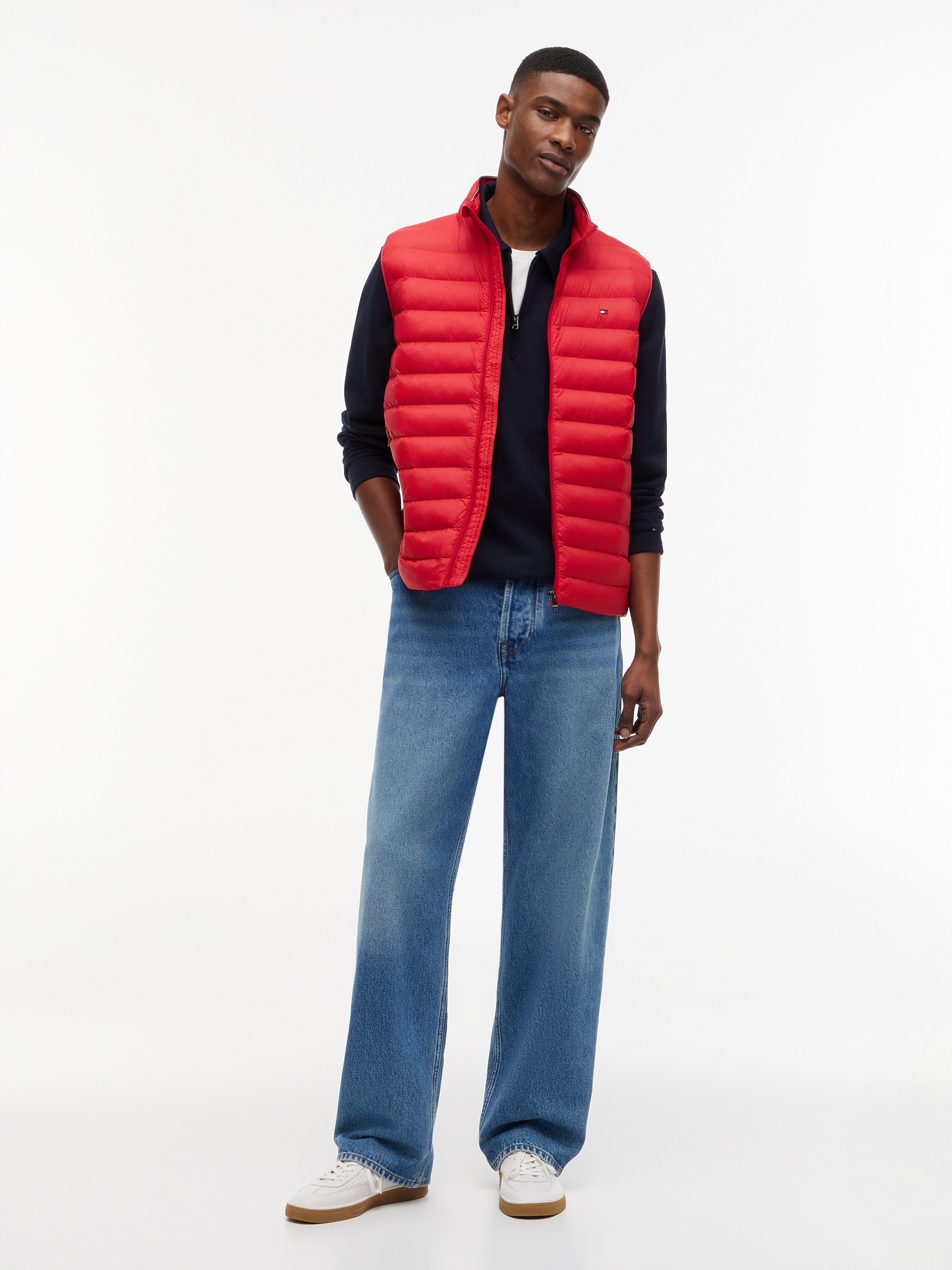 Tommy Hilfiger Steppweste »PACKABLE RECYCLED VEST« mit Logostickerei