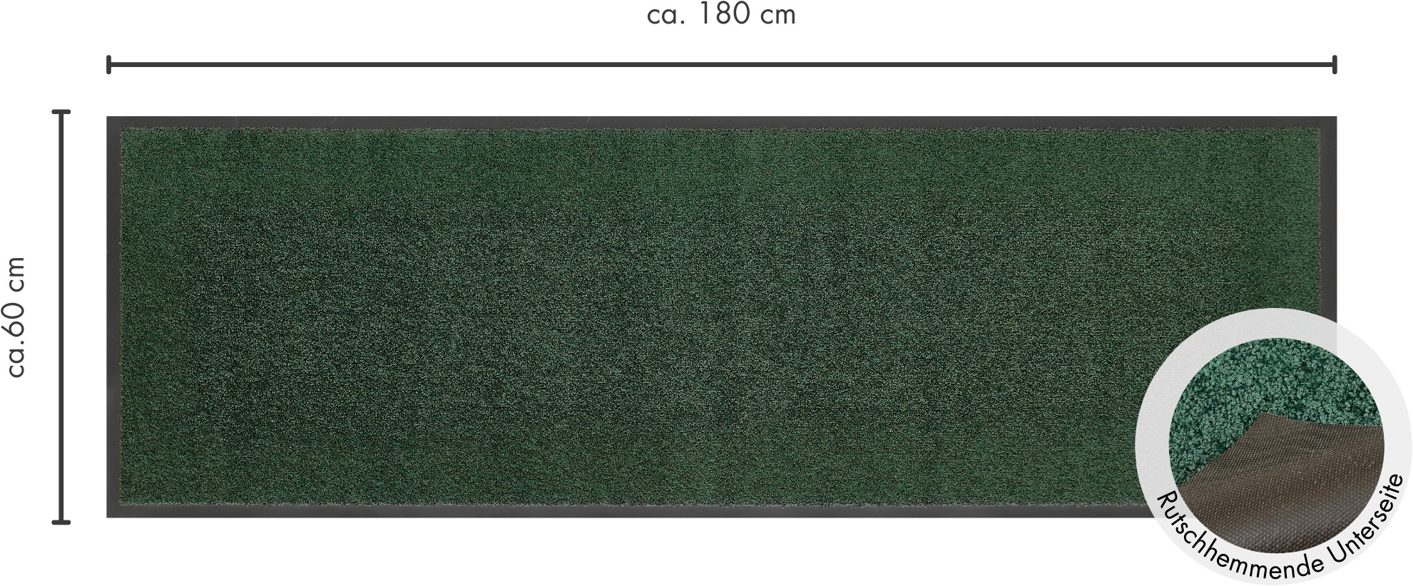 Andiamo Fußmatte »Verdi, Made in Netherlands«, rechteckig, 6 mm Höhe, Schmutzfangmatte, auch für überdachten Außenbereich geeignet, waschbar