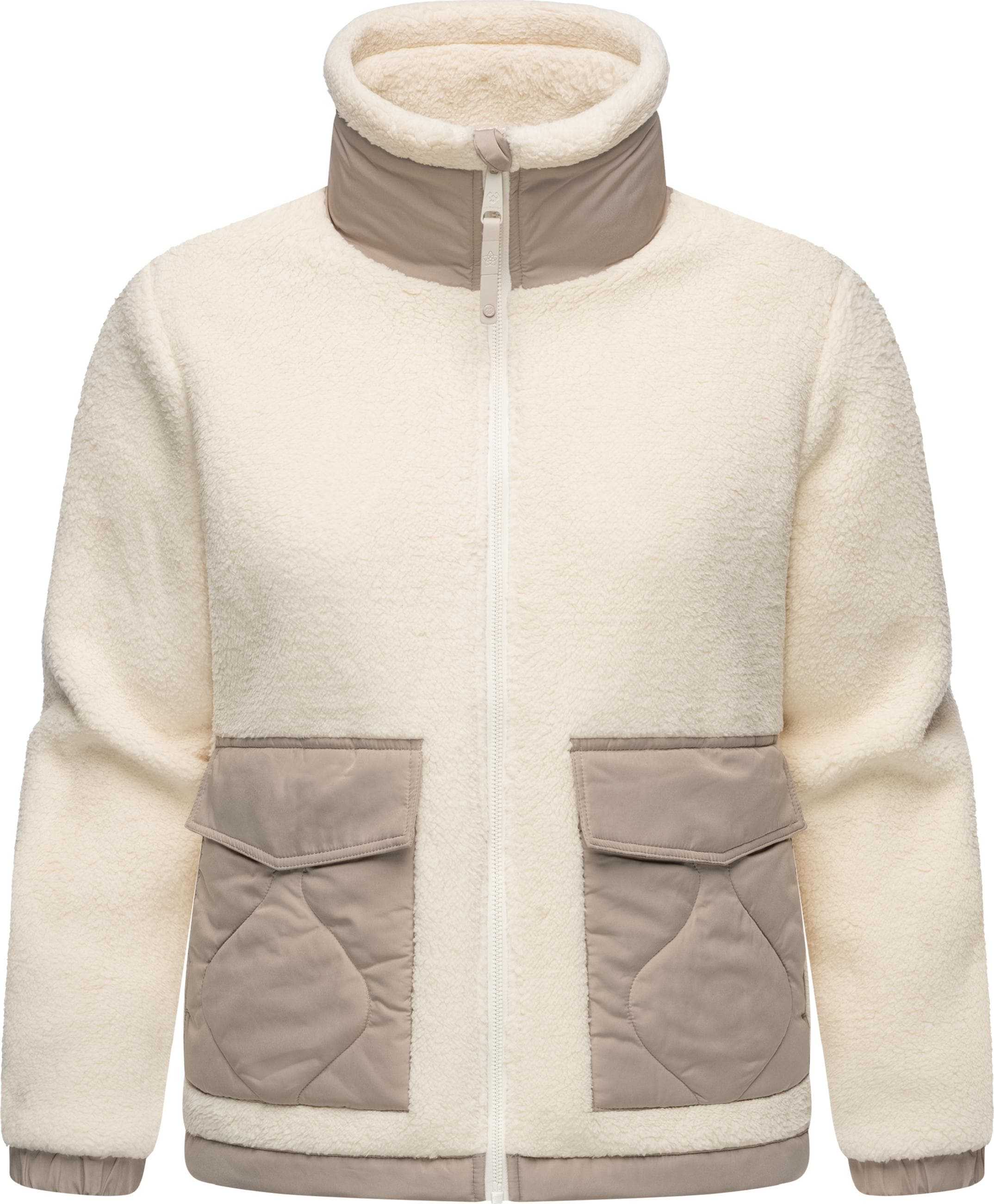 Ragwear Sweatjacke »Plüschjacke Arctika«, Flauschige Übergangsjacke aus Teddyfleece