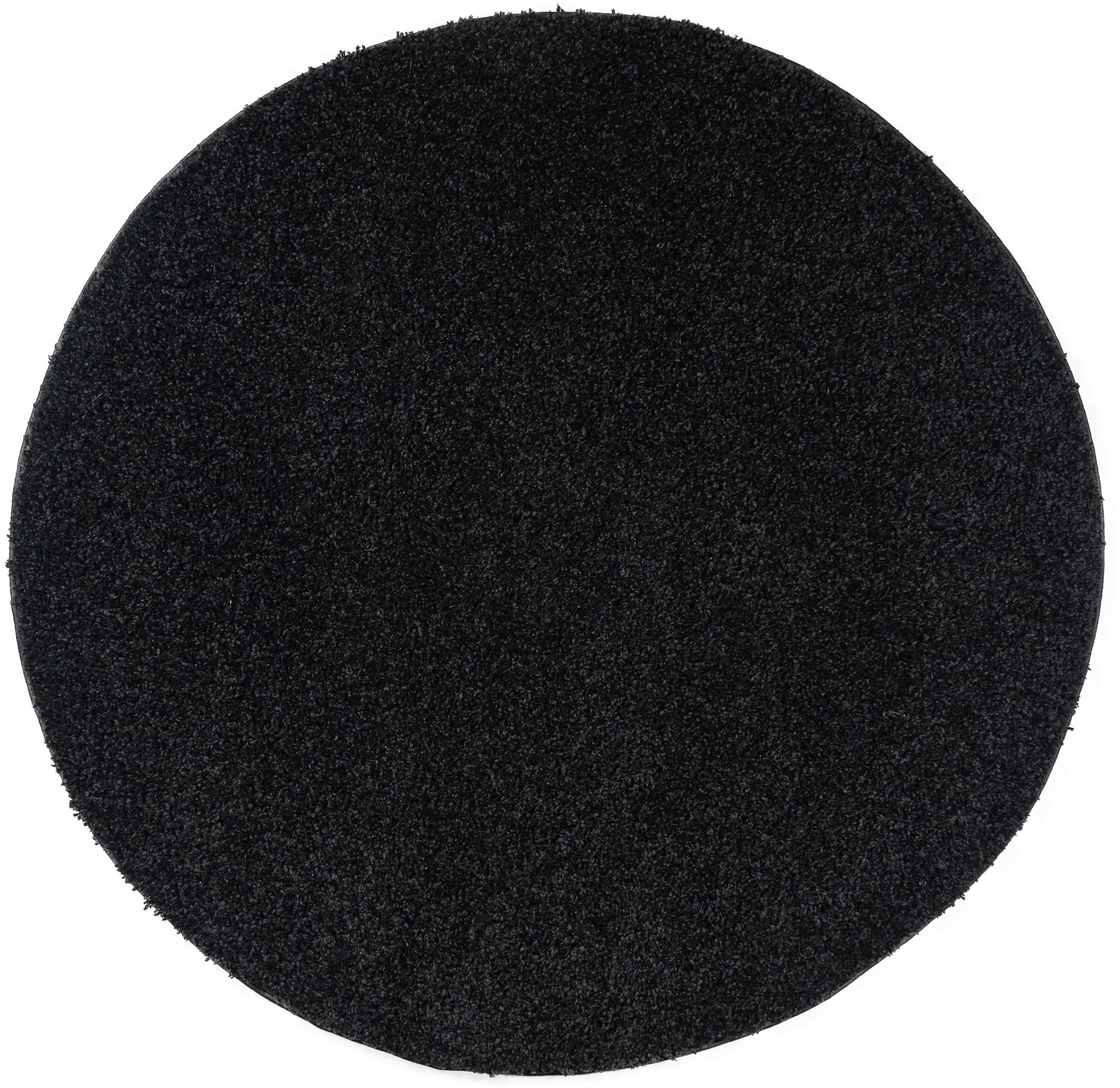 my home Teppich »Viva rund« rund 45 mm Höhe Uni-Farben, einfarbig, besonders weich und kuschelig, Wohnzimmer