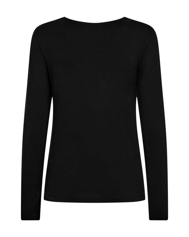 FREEQUENT Langarmshirt »Style Liana« Rundhalsshirt mit Viskose und Stretch