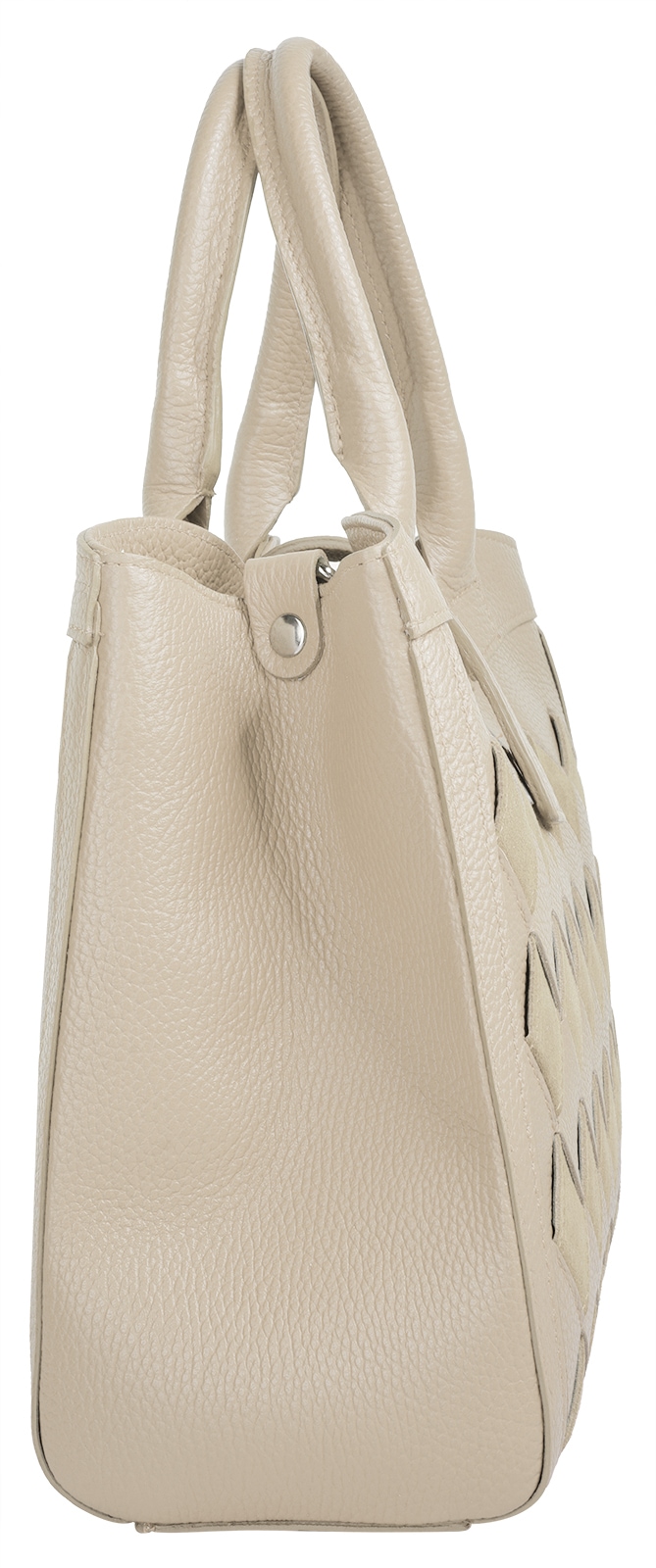 Samantha Look Henkeltasche echt Leder, Made in Italy
