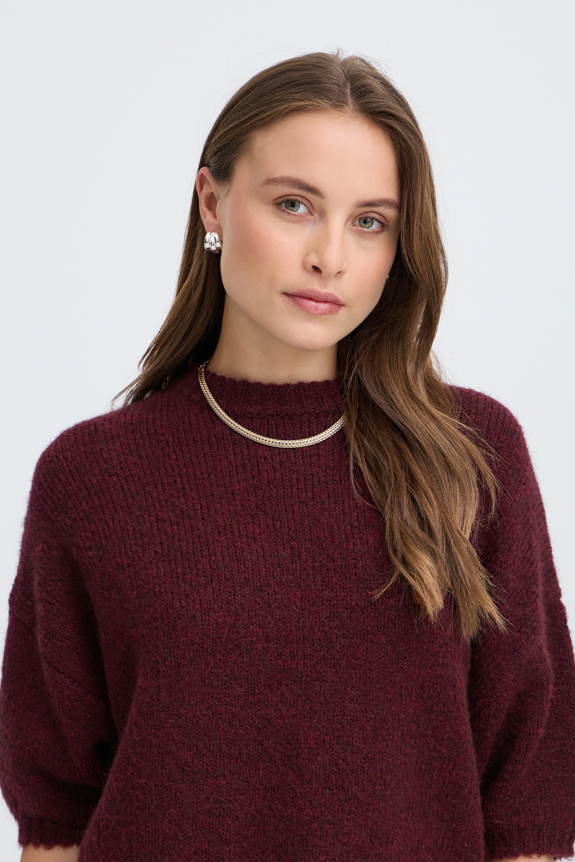 b.young Kurzarmpullover »Damen Strickpullover halbarm BYOTIA«