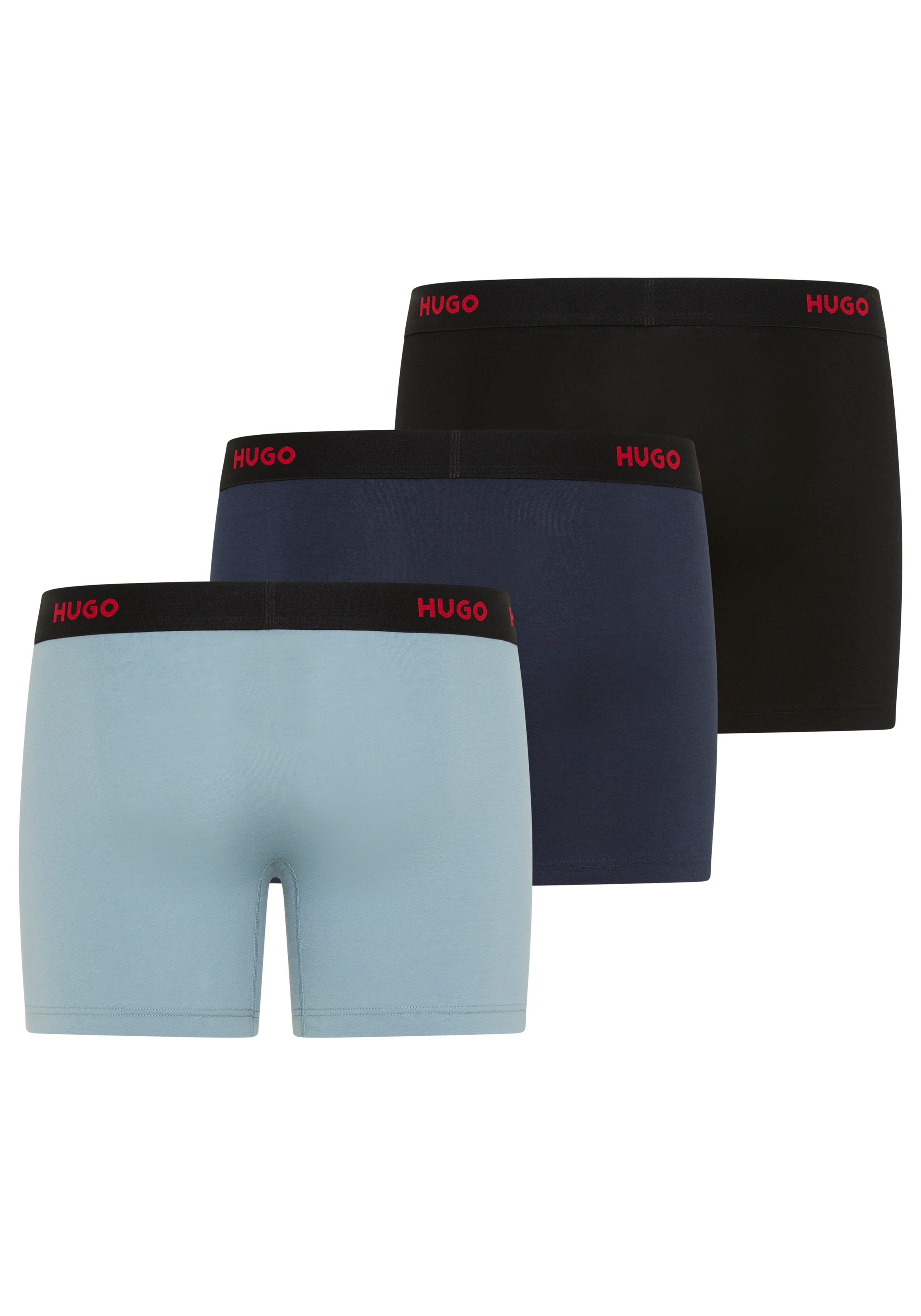 HUGO Underwear Boxer »BOXERBR TRIPLE« Packung, 3er, 3 Stk. mit elastischem Bund