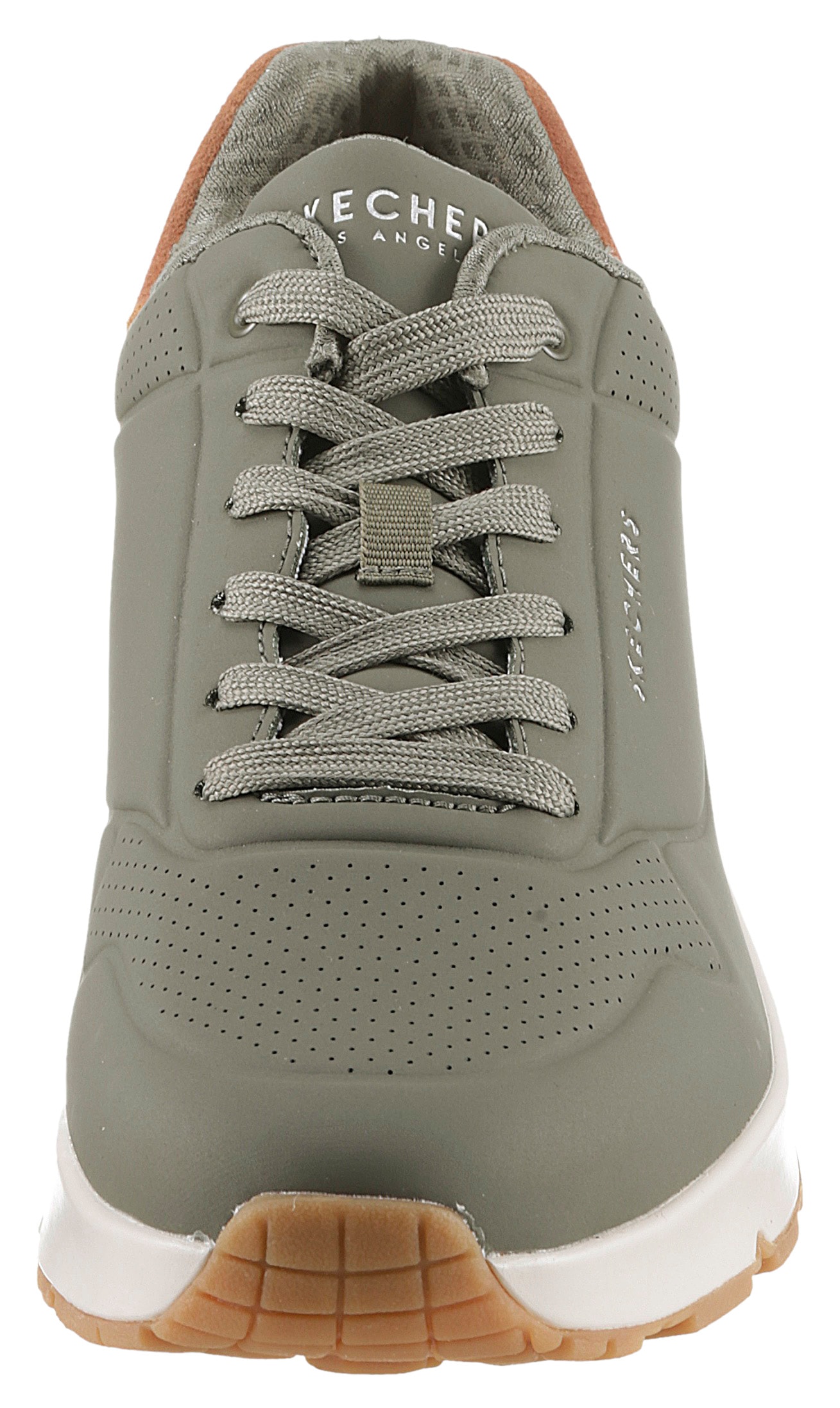 Skechers Sneaker »UNO-SUITED ON AIR«, Freizeitschuh, Halbschuh, Schnürschuh mit modischer Keilsohle
