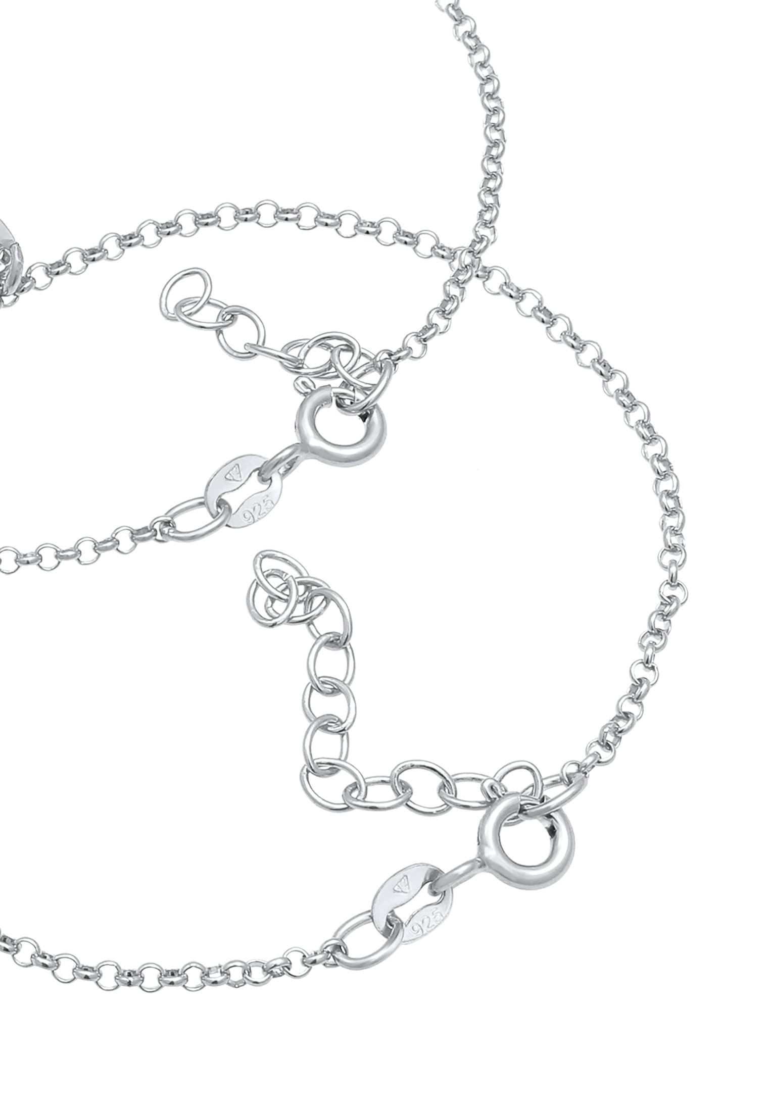 Elli Armketten Set »Armband Herz Mutter Tochter Herzchen Look 925 Silber«