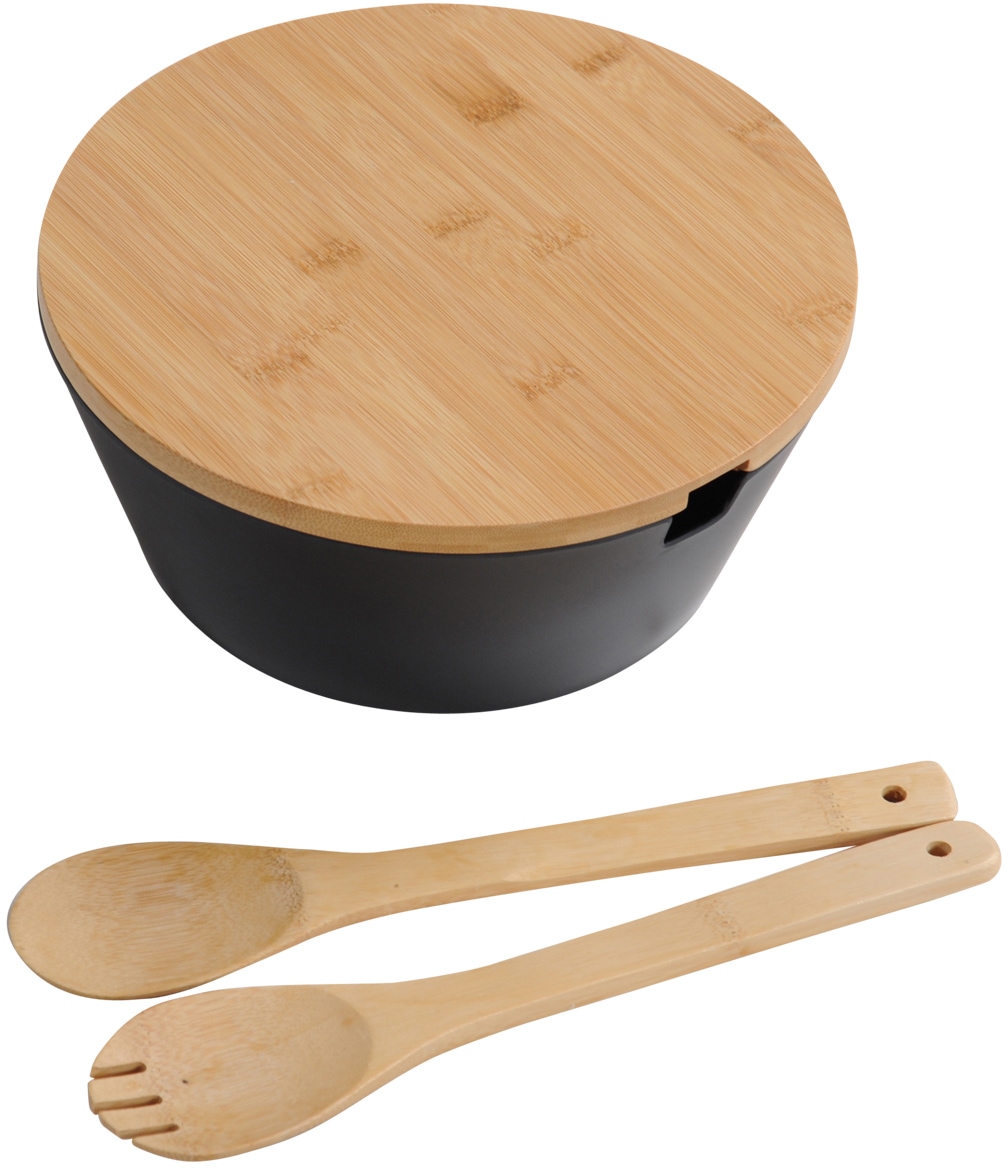 KESPER® Salatschüssel, aus Kunststoff, inkl. Salatbesteck