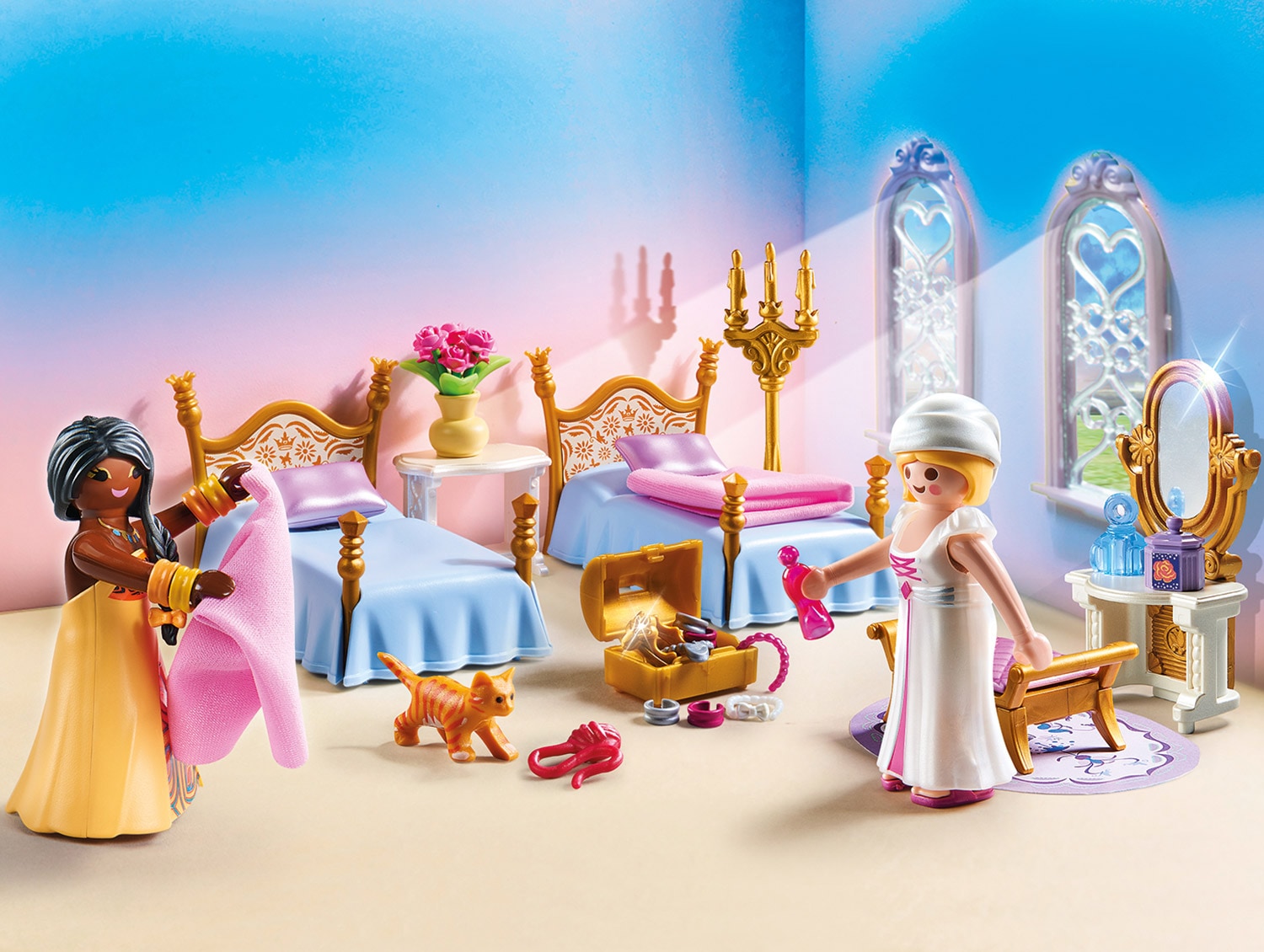 Playmobil® Konstruktions-Spielset »Schlafsaal (70453), Princess«, (73 St.), Made in Germany