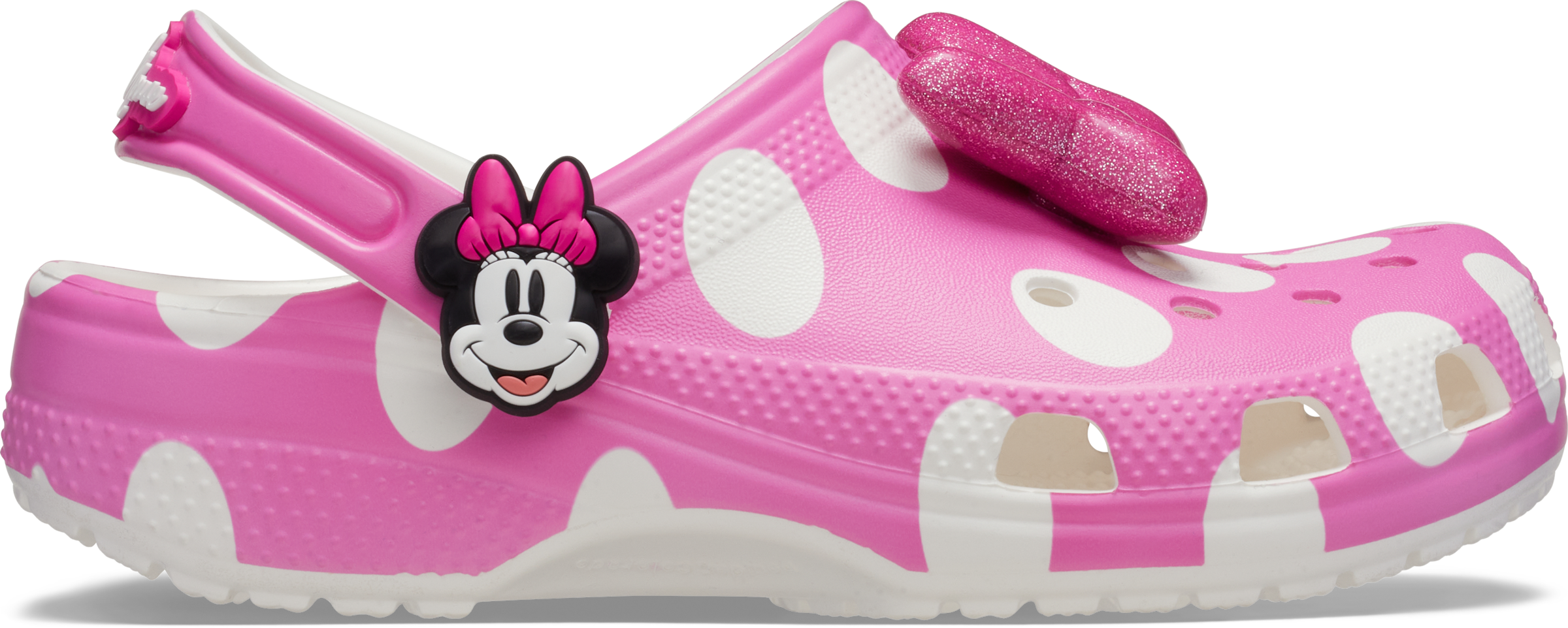 Crocs Clog »Minnie Mouse«  Hausschuh, Sommerschuh, Badeschuh mit schwenkbarem Fersenriemen