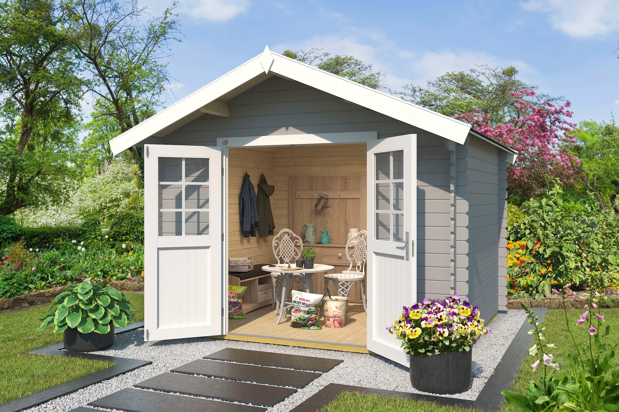 weka Gartenhaus »209 Gr.2,5 hellgrau«