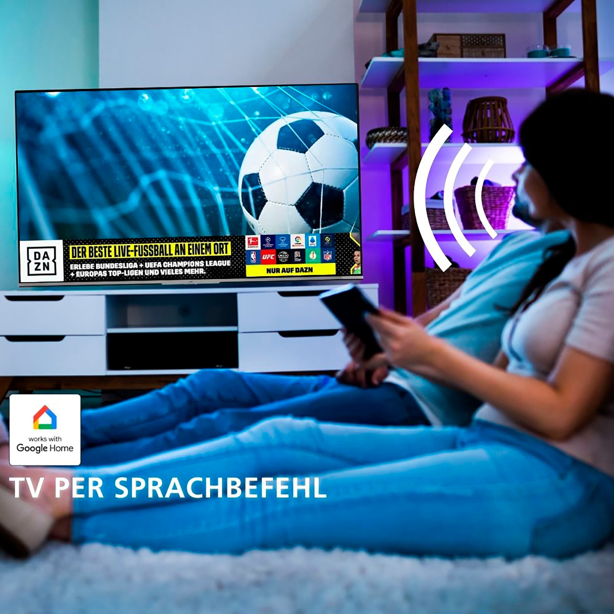 JVC LED-Fernseher, 164 cm/65 Zoll, 4K Ultra HD, Android TV-Smart-TV