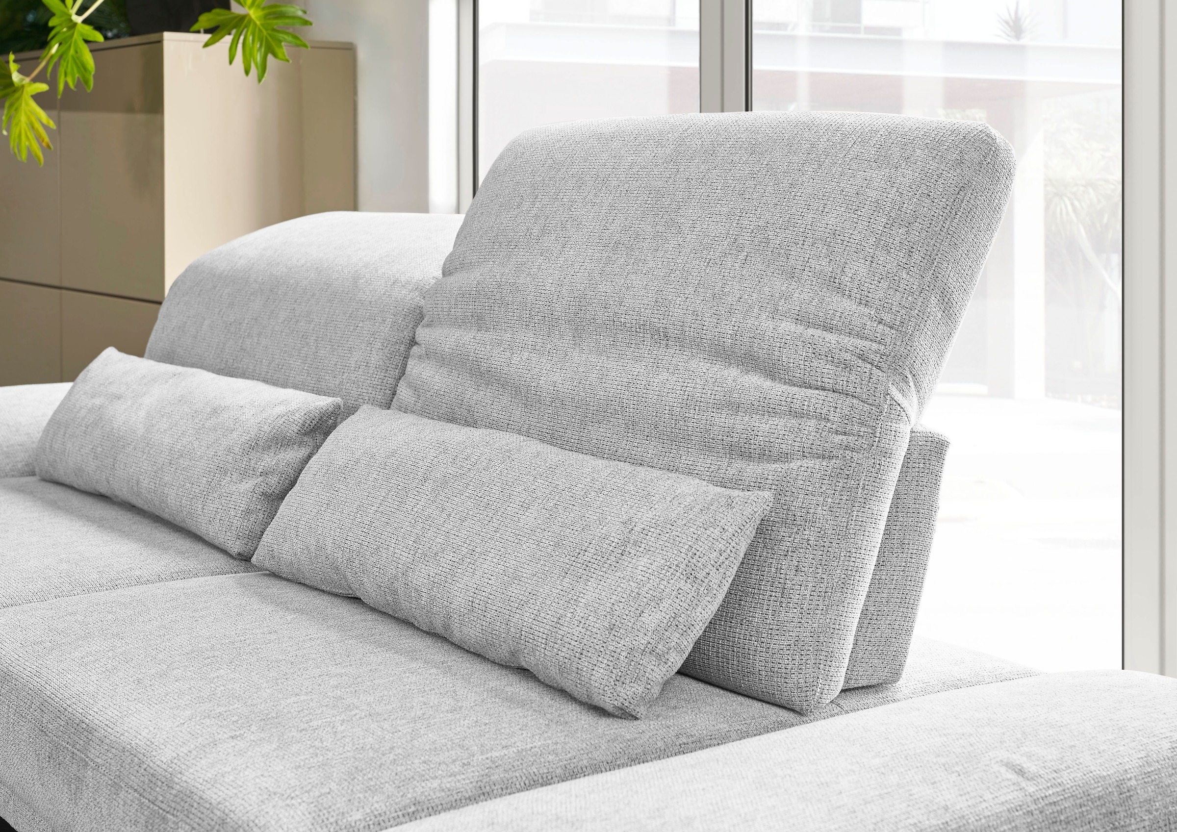 3C Candy Ecksofa »Mallow Designsofa mit Komfortfunktionen, modern und bequem, L-Form« Verstellbare Armlehne und Kopfteil, manuelle Sitztiefenverstellung