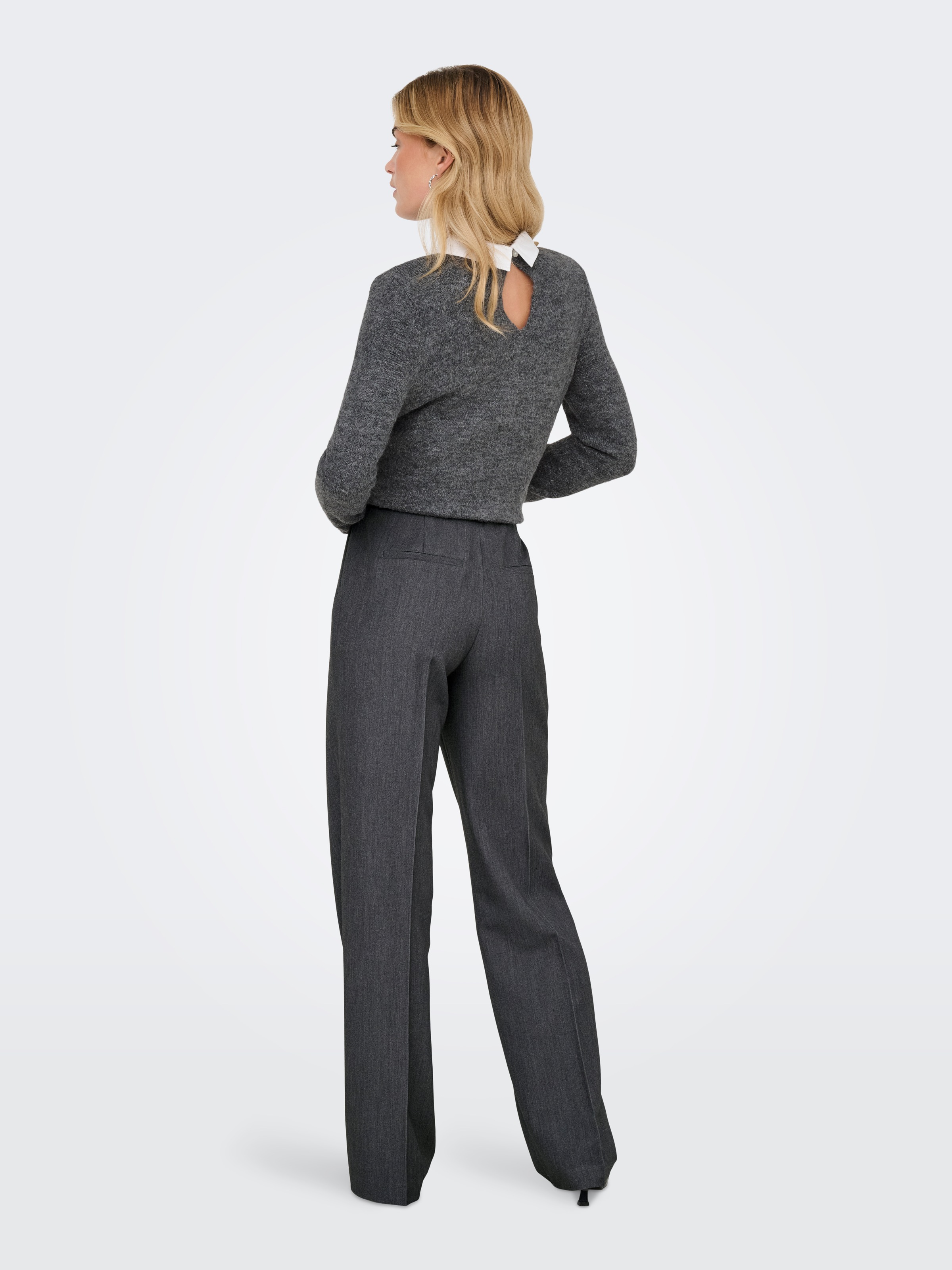 ONLY Anzughose »ONLHATTIE-LANA HW W MEL PANT TLR NOOS«  Materialmix