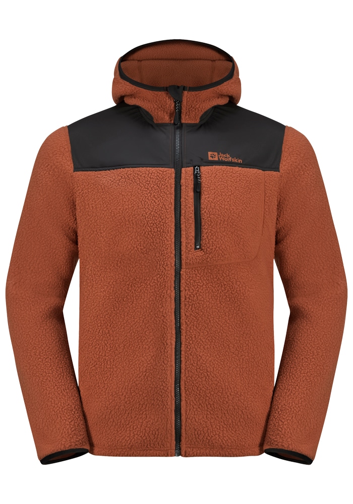 Jack Wolfskin Fleecejacke »KAMMWEG PILE FZ M«, mit Kapuze