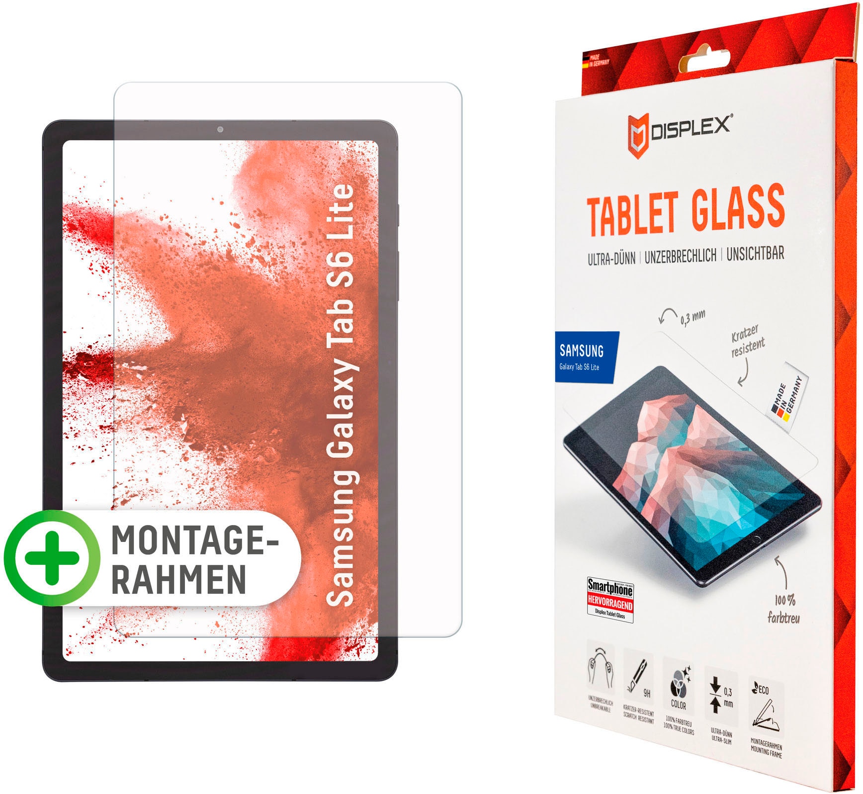 Displex Displayschutzfolie »Tablet Glass Samsung Galaxy Tab S6 Lite« für Samsung Galaxy Tab S6 Lite