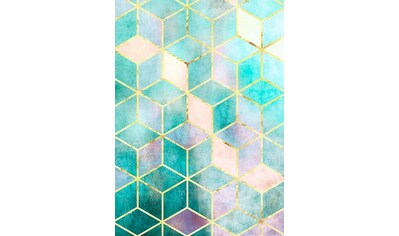 Komar Poster »Mosaik Verde«, Abstrakt, Höhe: 70cm kaufen
