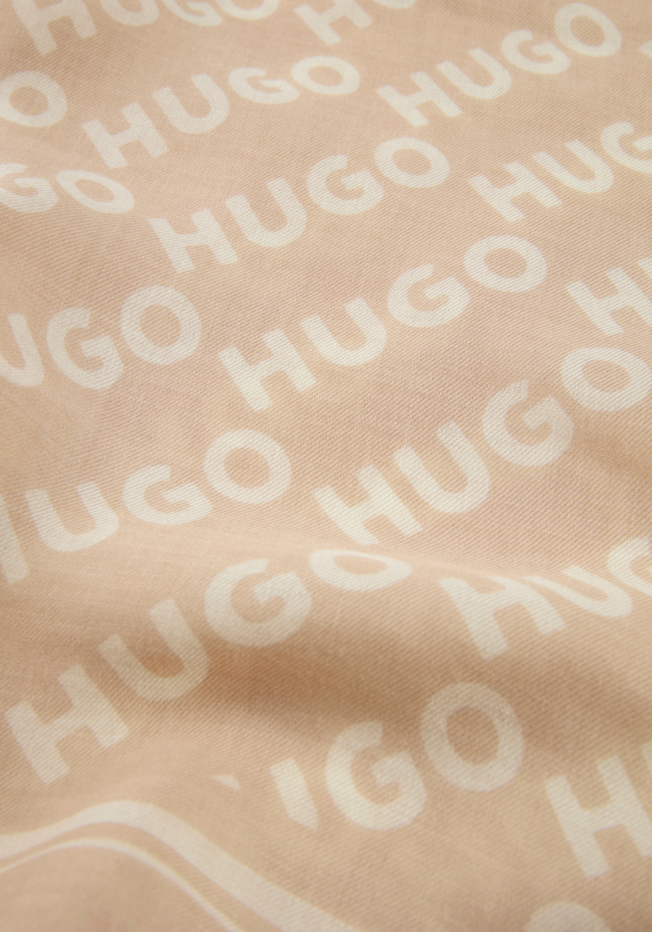 HUGO Schal »Alycia 120*120«, mit HUGO-Logodrucken