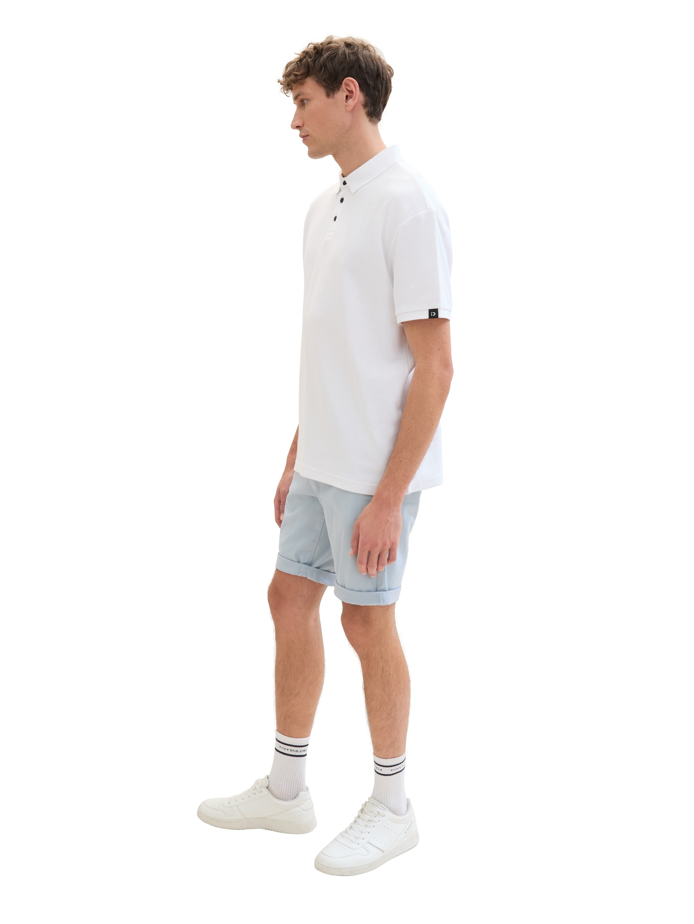 TOM TAILOR Denim Chinoshorts, Sommerhose mit Eingrifftaschen und Stretch