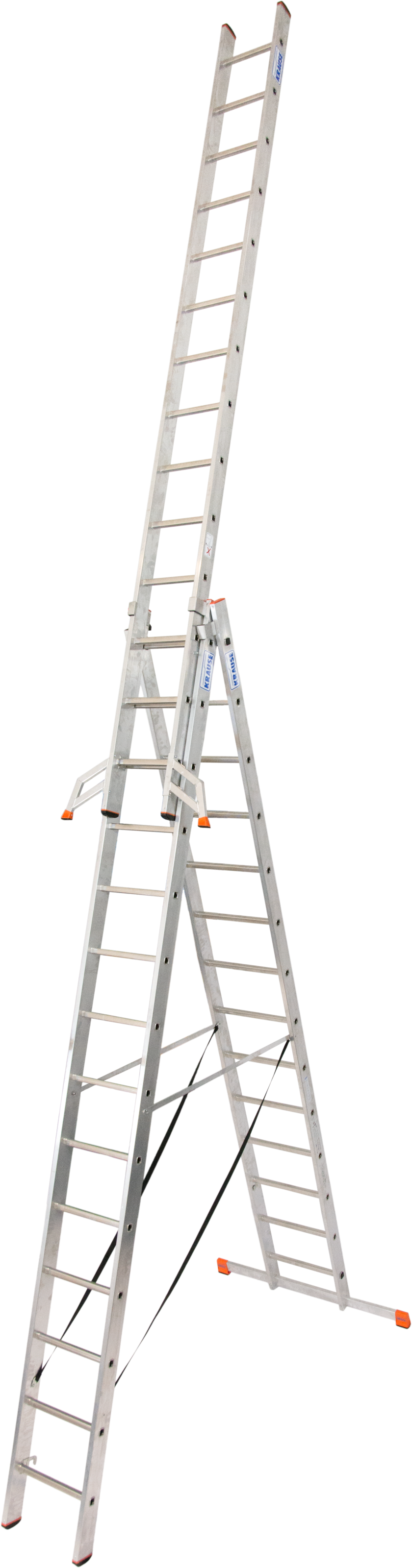 Krause Vielzweckleiter »Tribilo« mit Leiternspitzen in silberfarben, Größe B/H/L: 50 cm x 412 cm x 412 cm
