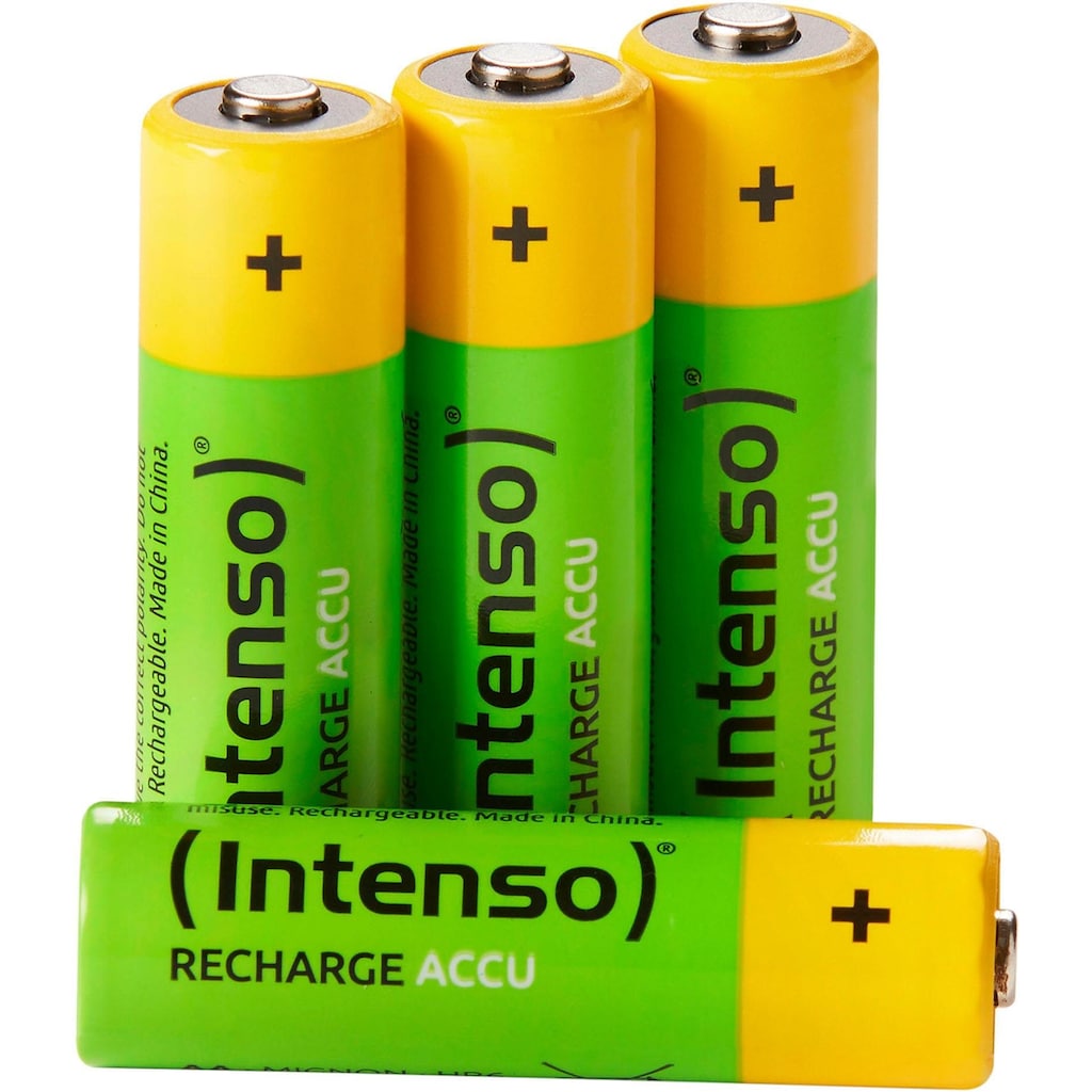 Intenso Akku »4er Pack Rechargeable Eco AA HR6 2100mAh«, AA, 2100 mAh