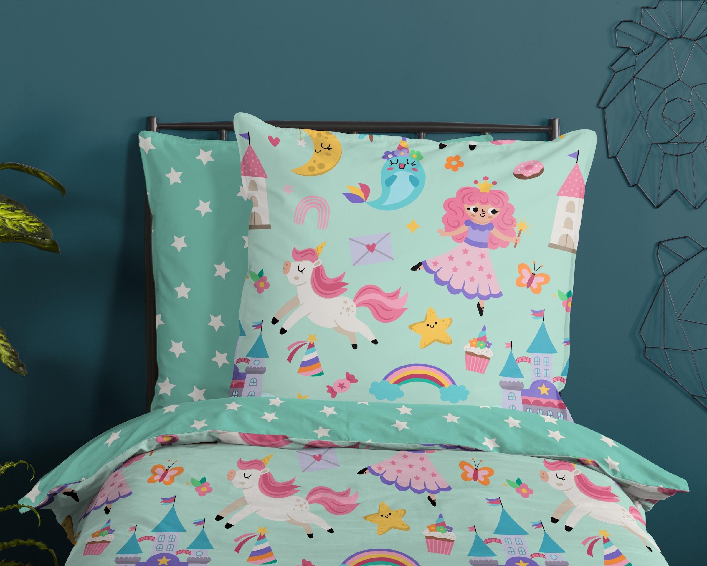 good morning Babybettwäsche »Fantastic«, Baumwolle, Renforcé, Wendeoptik, Kind, Baby, Mädchen, Fantasie